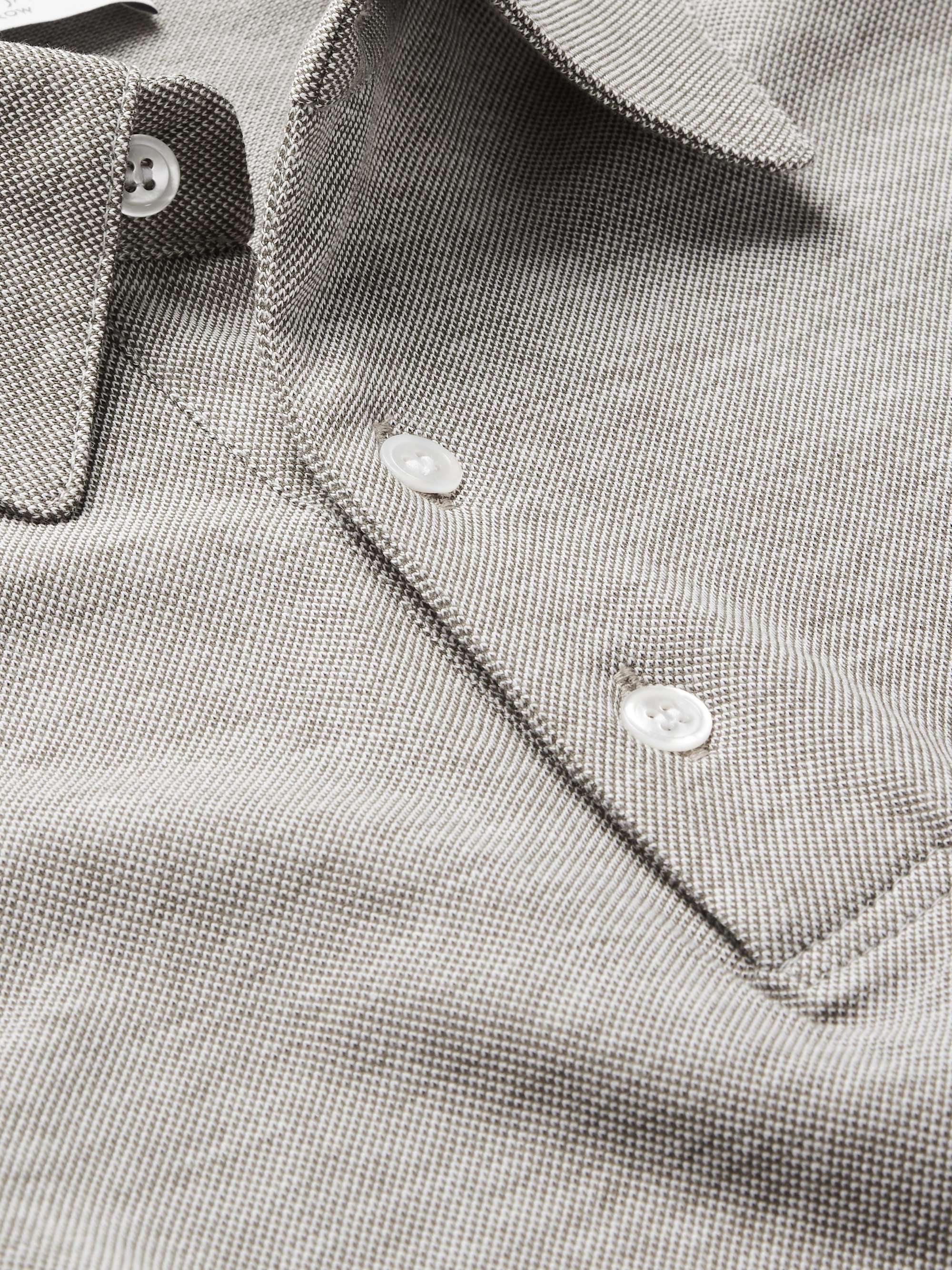 RICHARD JAMES Cotton-Piqué Polo Shirt