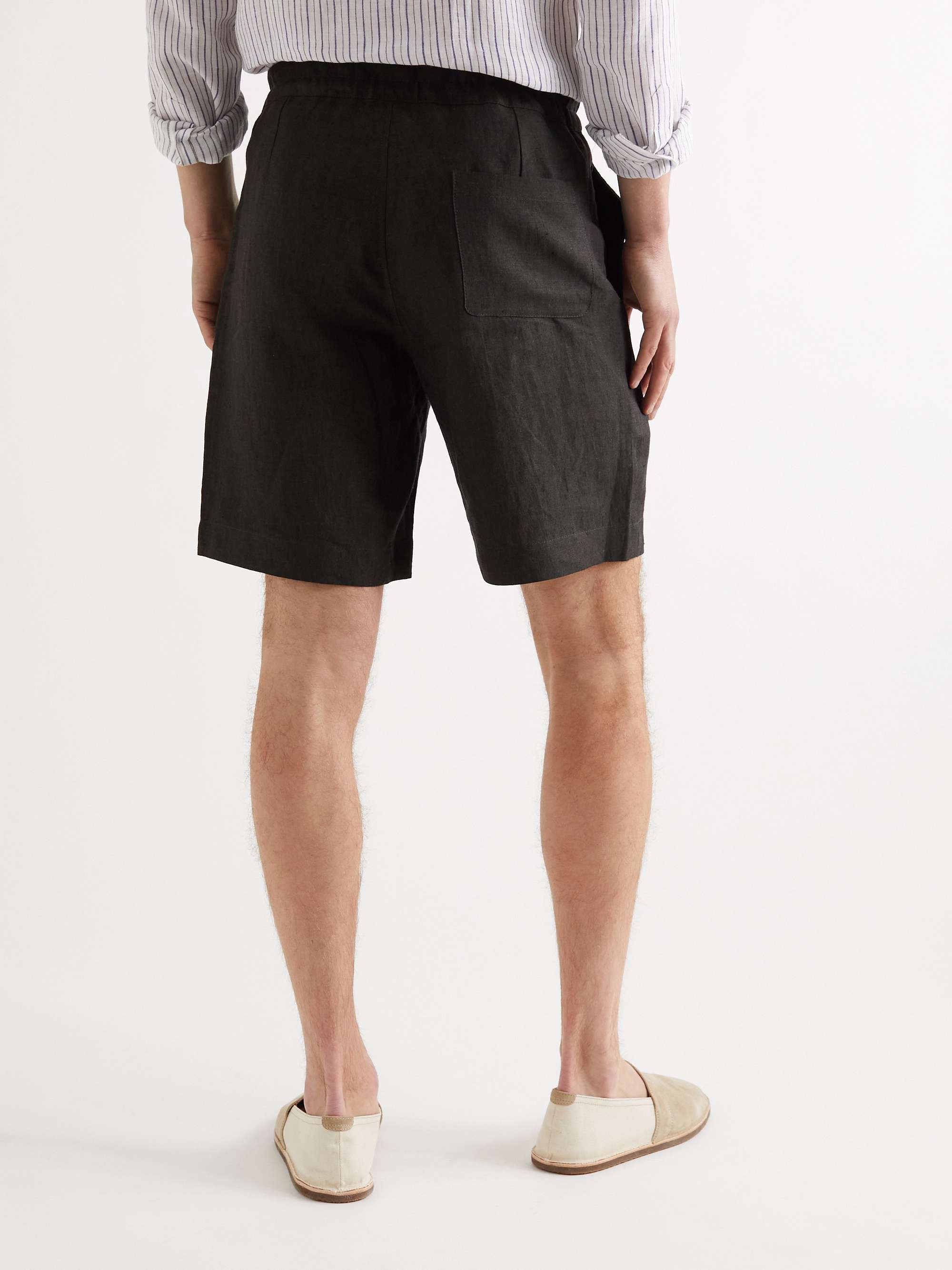 RICHARD JAMES Slim-Fit Linen Drawstring Shorts