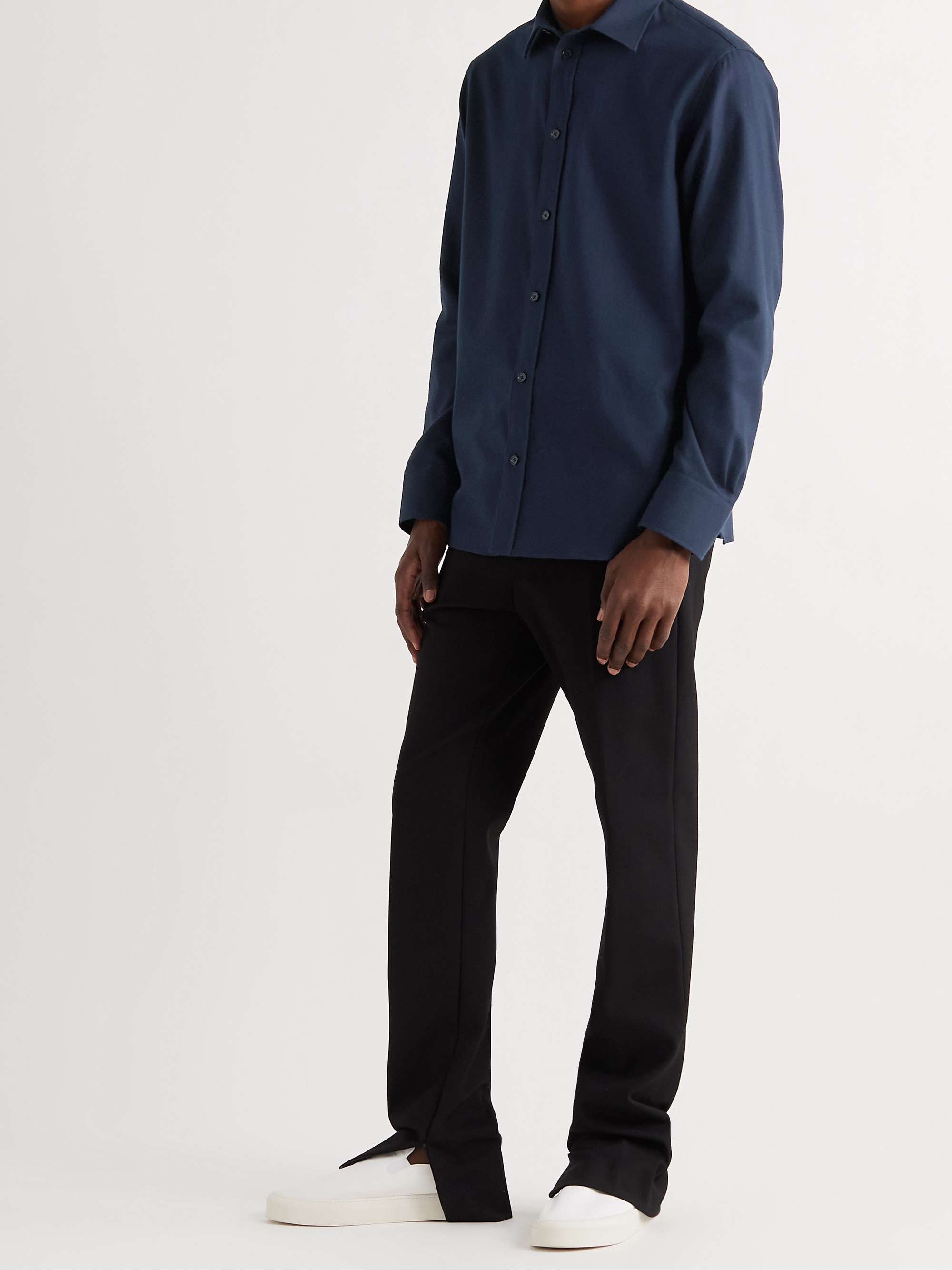 THE ROW Robin Cotton and Cashmere-Blend Shirt