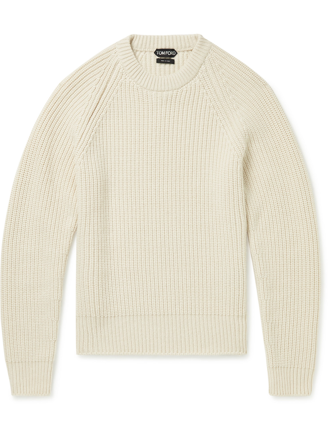 TOM FORD RIBBED CASHMERE MOCK-NECK SWEATER