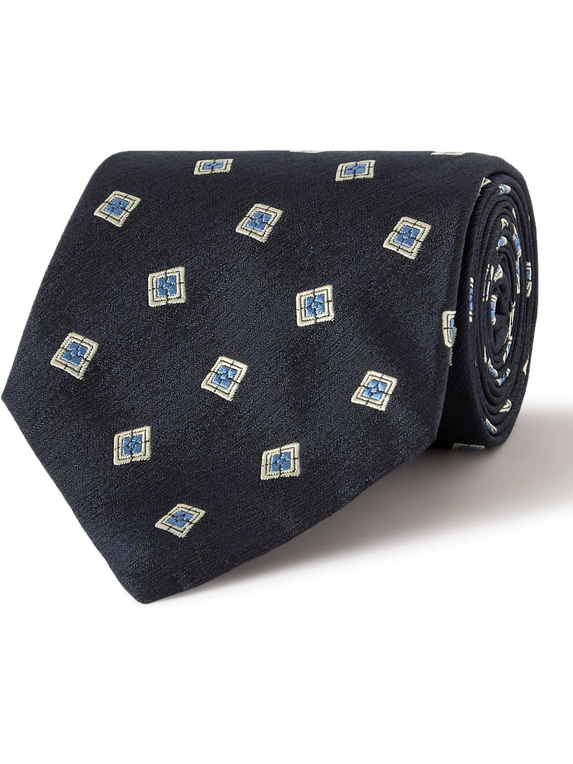 Turnbull & Asser 9.5cm Silk-jacquard Tie In Blue