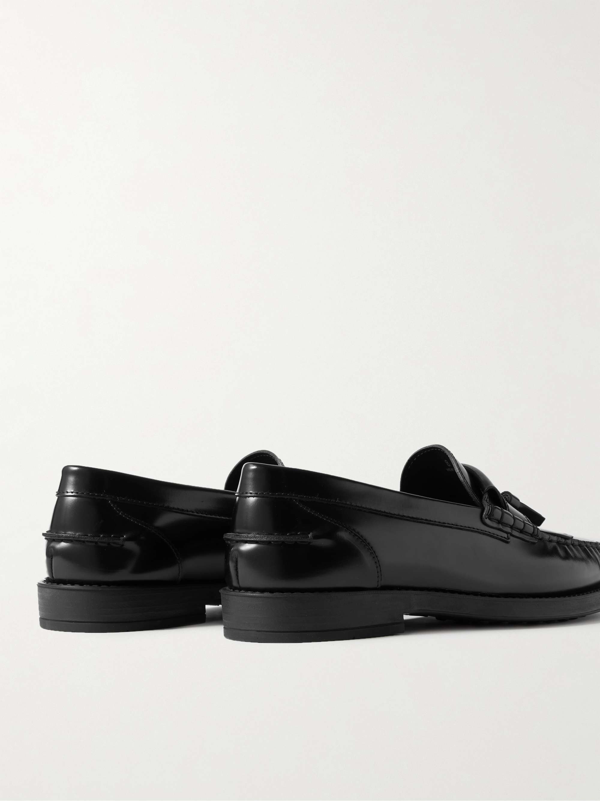 TOD'S Polished-Leather Tasselled Loafers