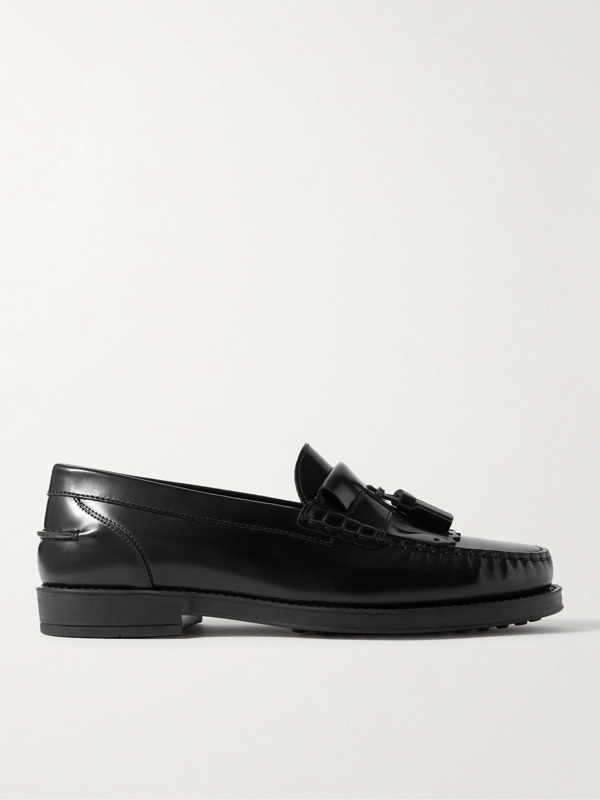 TOD'S Polished-Leather Tasselled Loafers