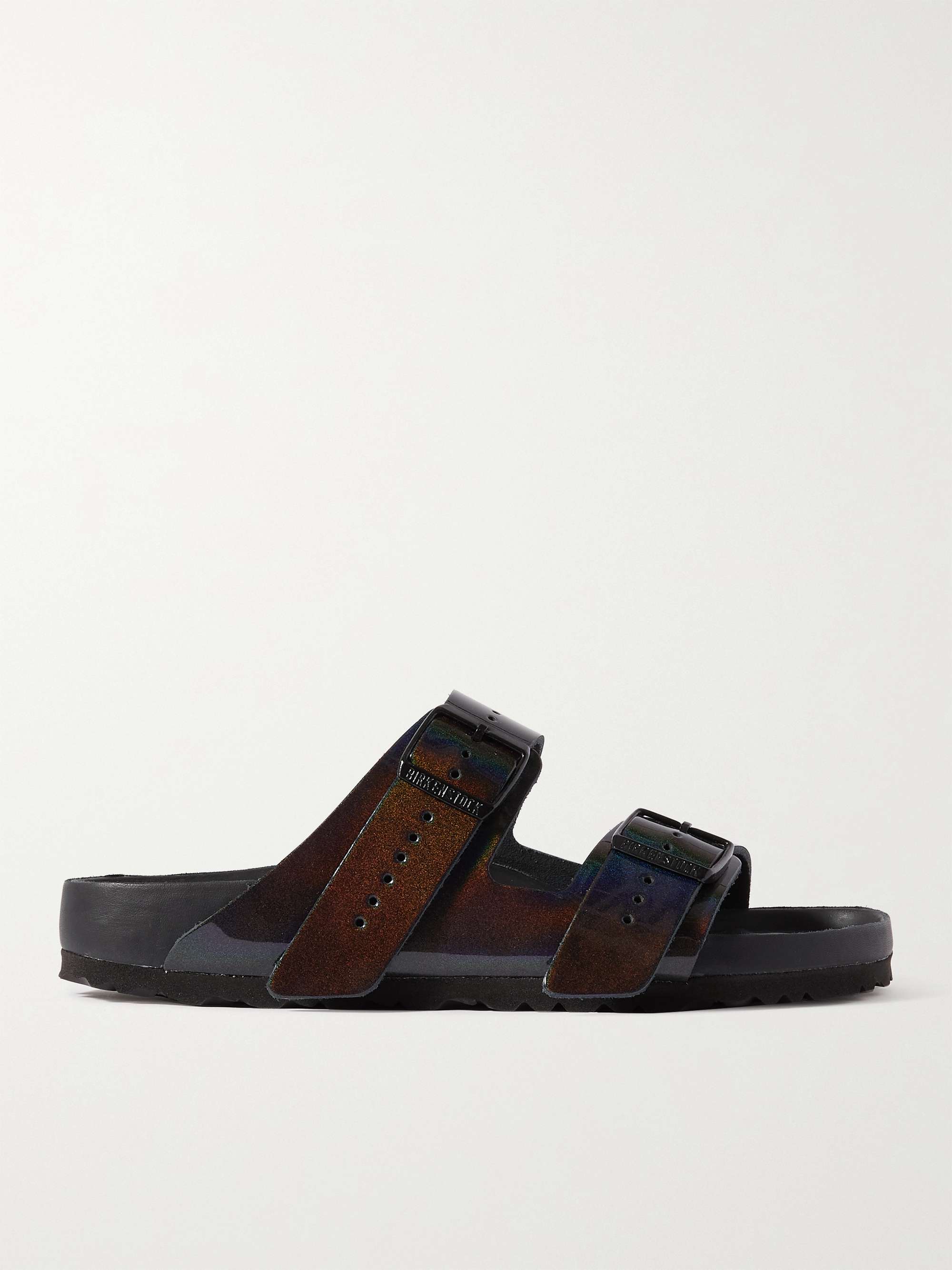 RICK OWENS + Birkenstock Arizona Iridescent Leather Sandals