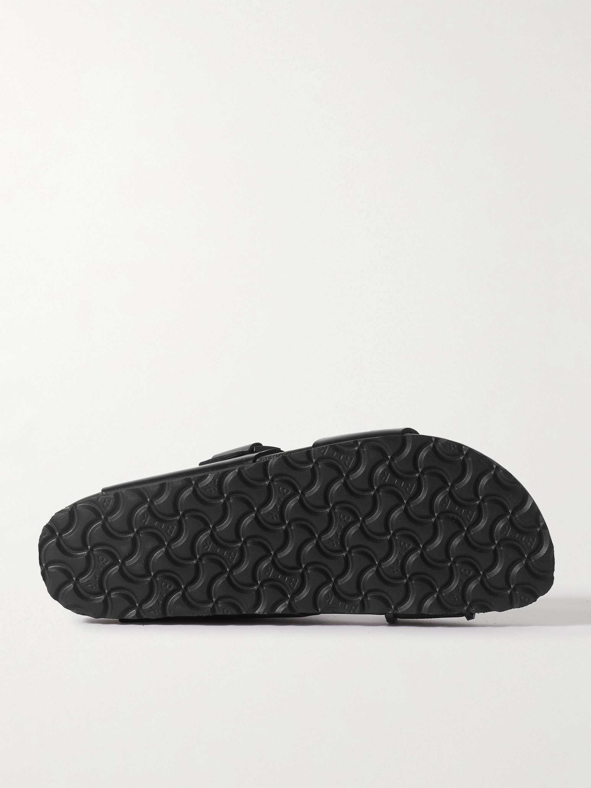 RICK OWENS + Birkenstock Rotterdam Rubber-Trimmed Leather Sandals