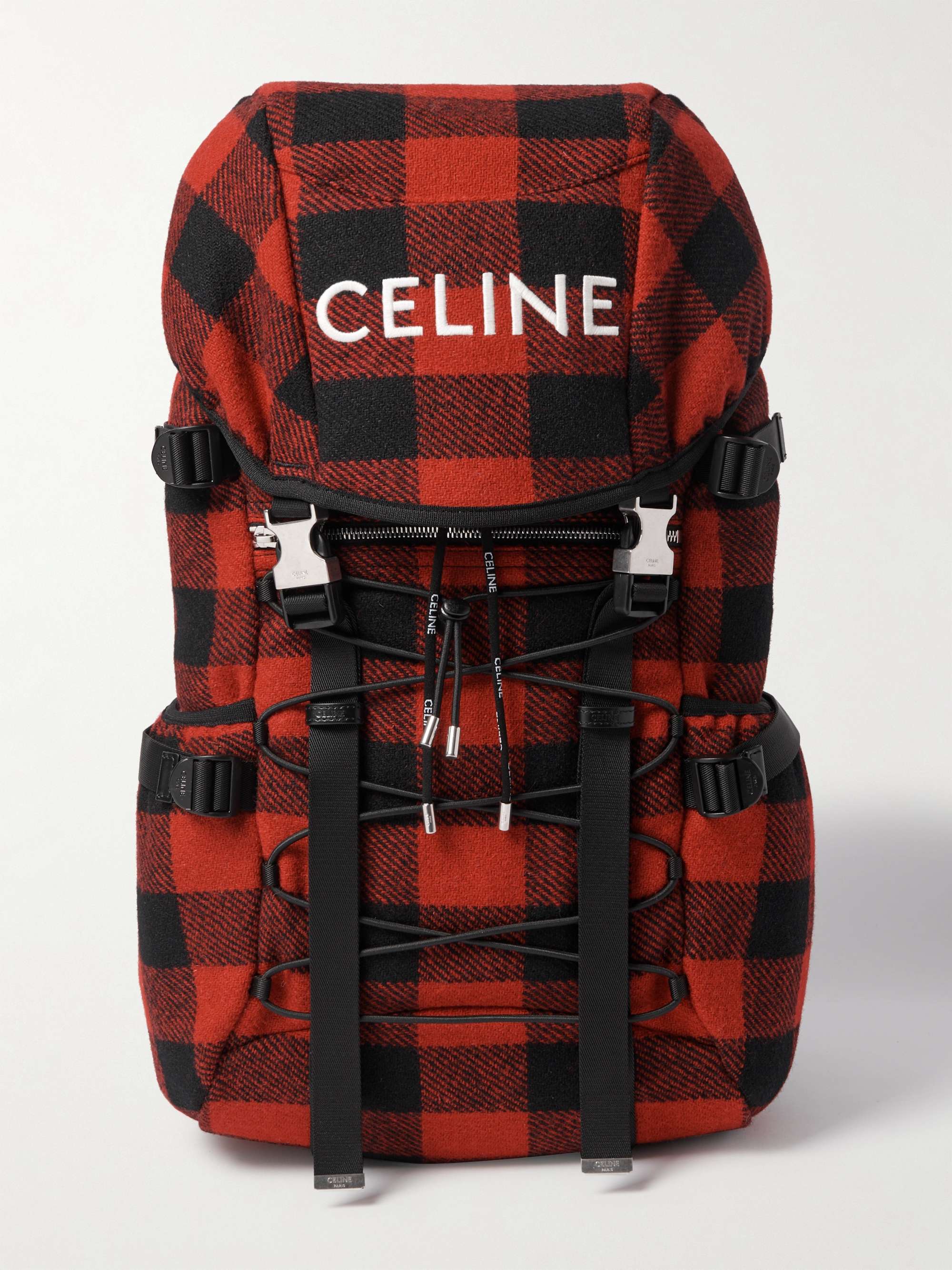 CELINE HOMME Logo-Print Nylon-Gabardine Backpack