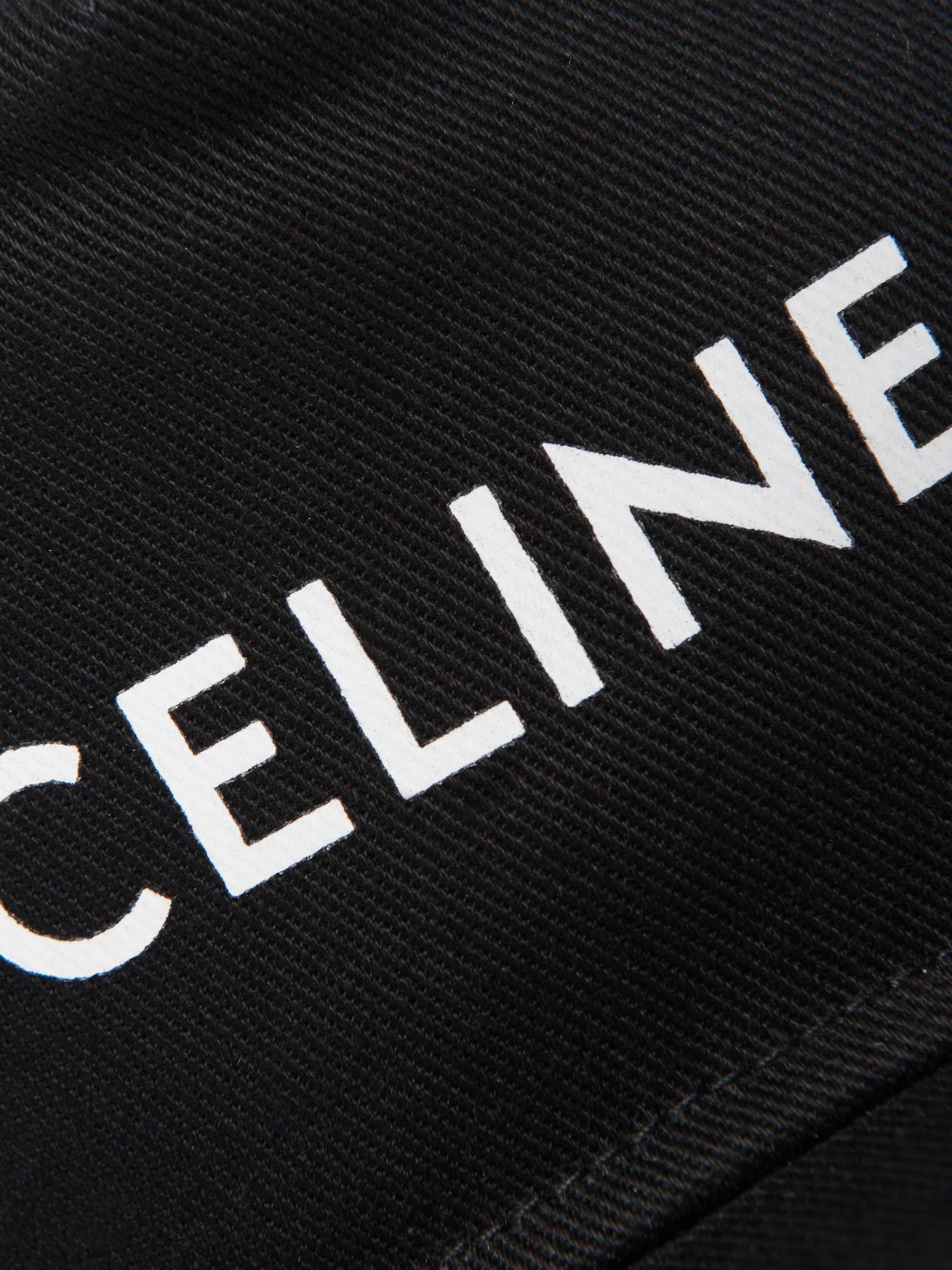 CELINE HOMME Logo-Print Cotton-Blend Drill Baseball Cap