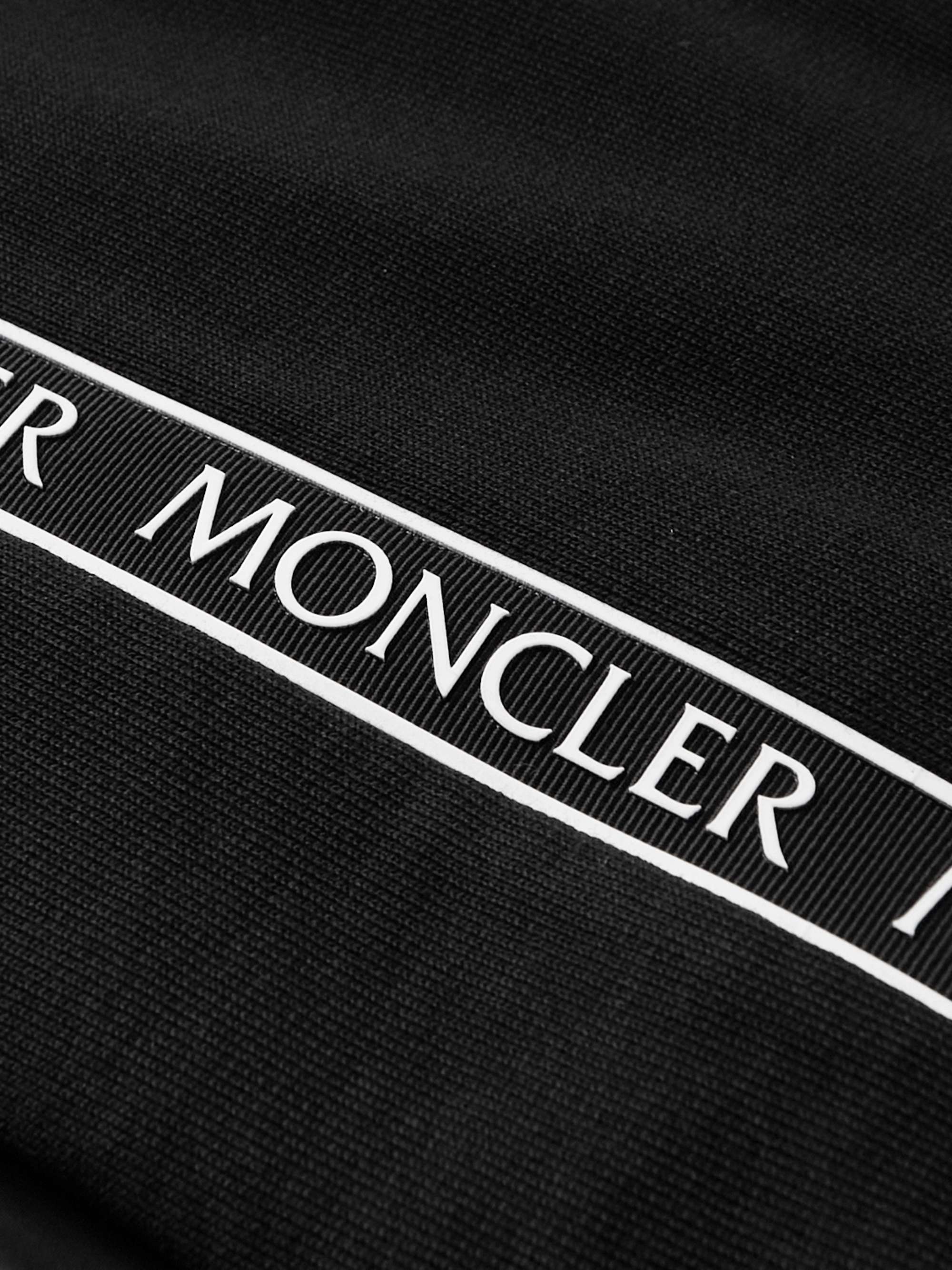 MONCLER Logo-Appliquéd Cotton-Jersey and Shell Track Jacket