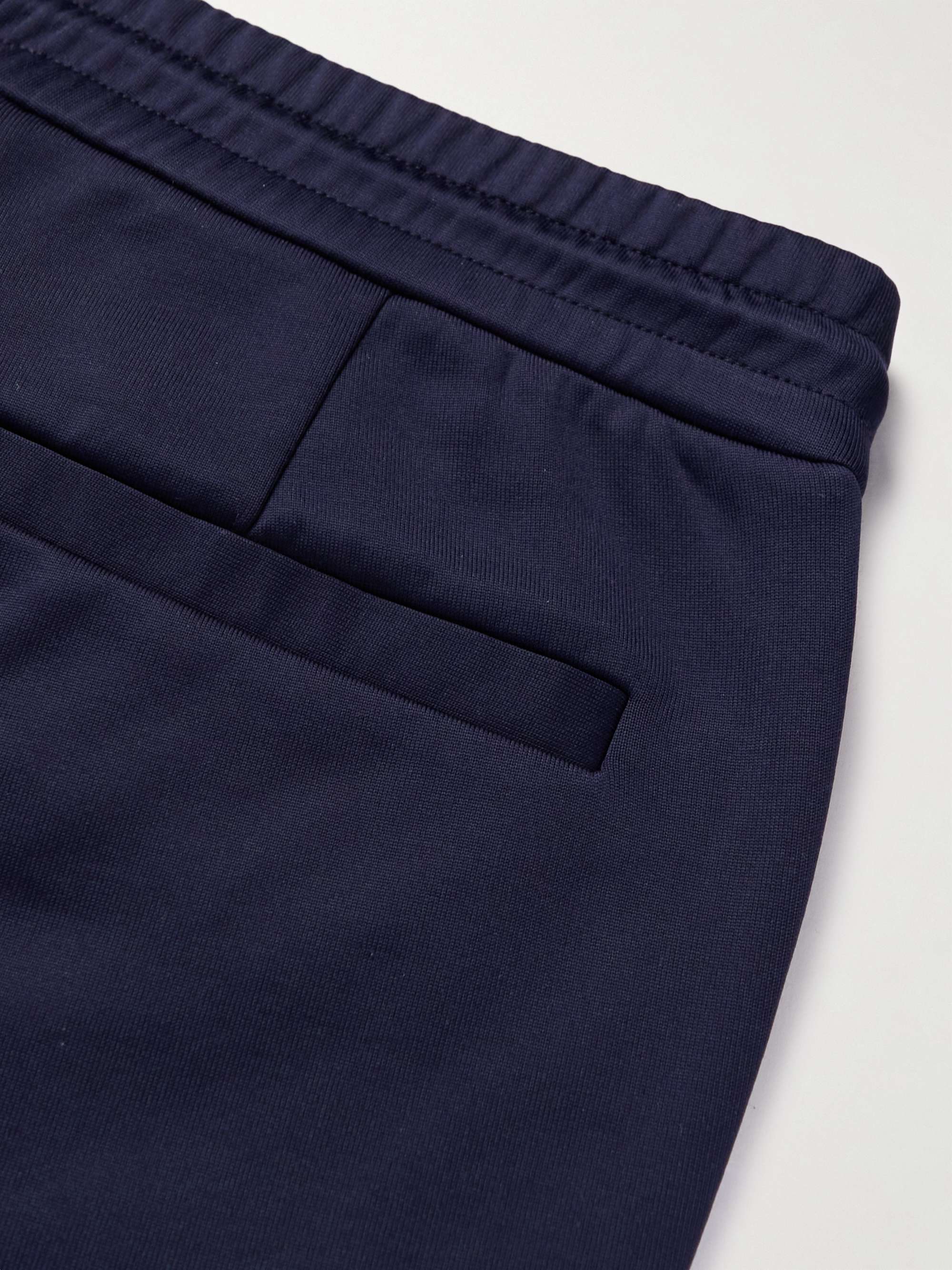 MONCLER Straight-Leg Striped Tech-Jersey Sweatpants