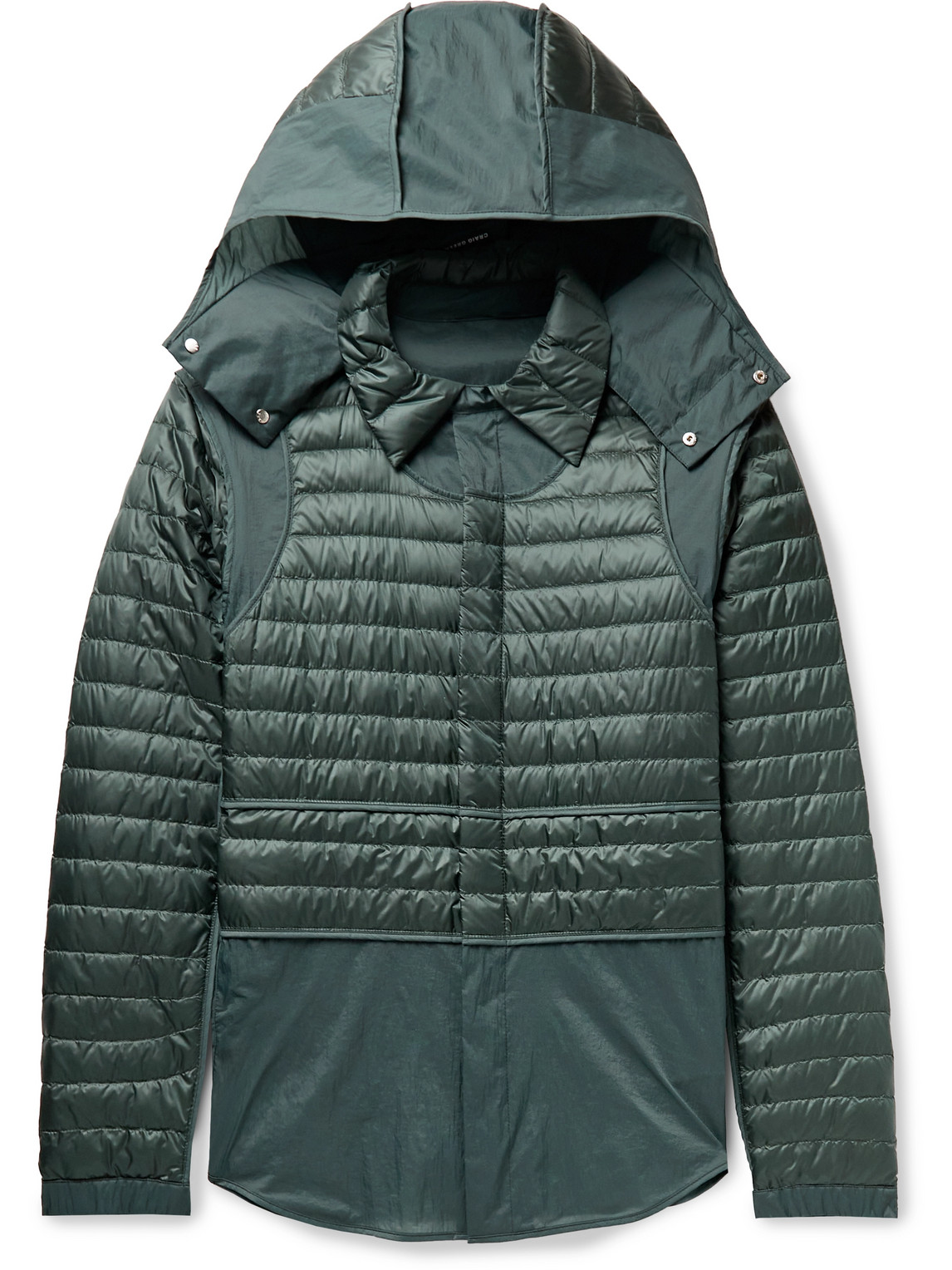 Moncler Genius 5 Moncler Craig Green Chrysemys Panelled Quilted Nylon Hooded Down Jacket