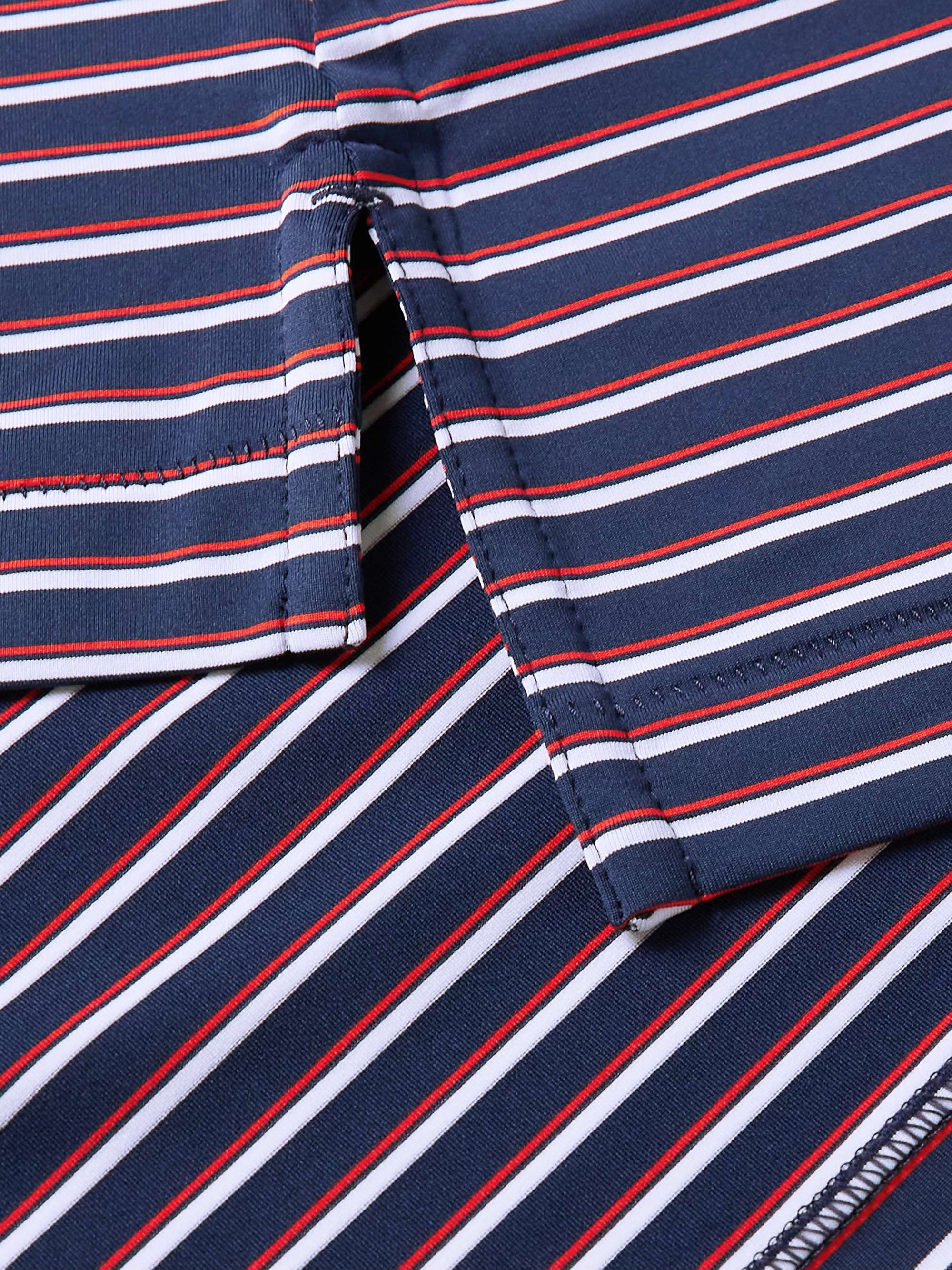 PETER MILLAR Cyprus Striped Tech-Jersey Golf Polo Shirt