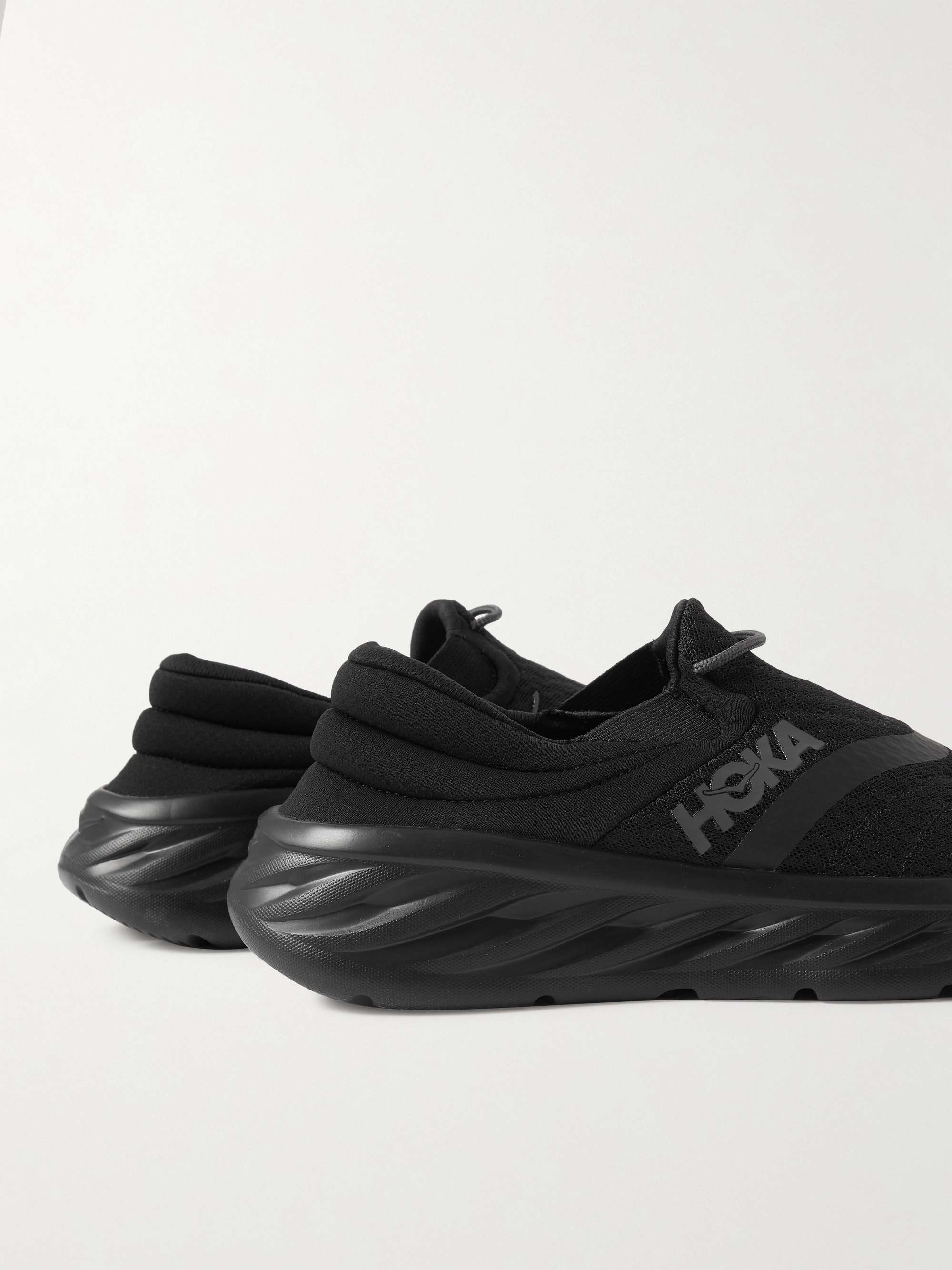 HOKA ONE ONE Ora Recovery Quilted Padded  Mesh and Rubber Slippers