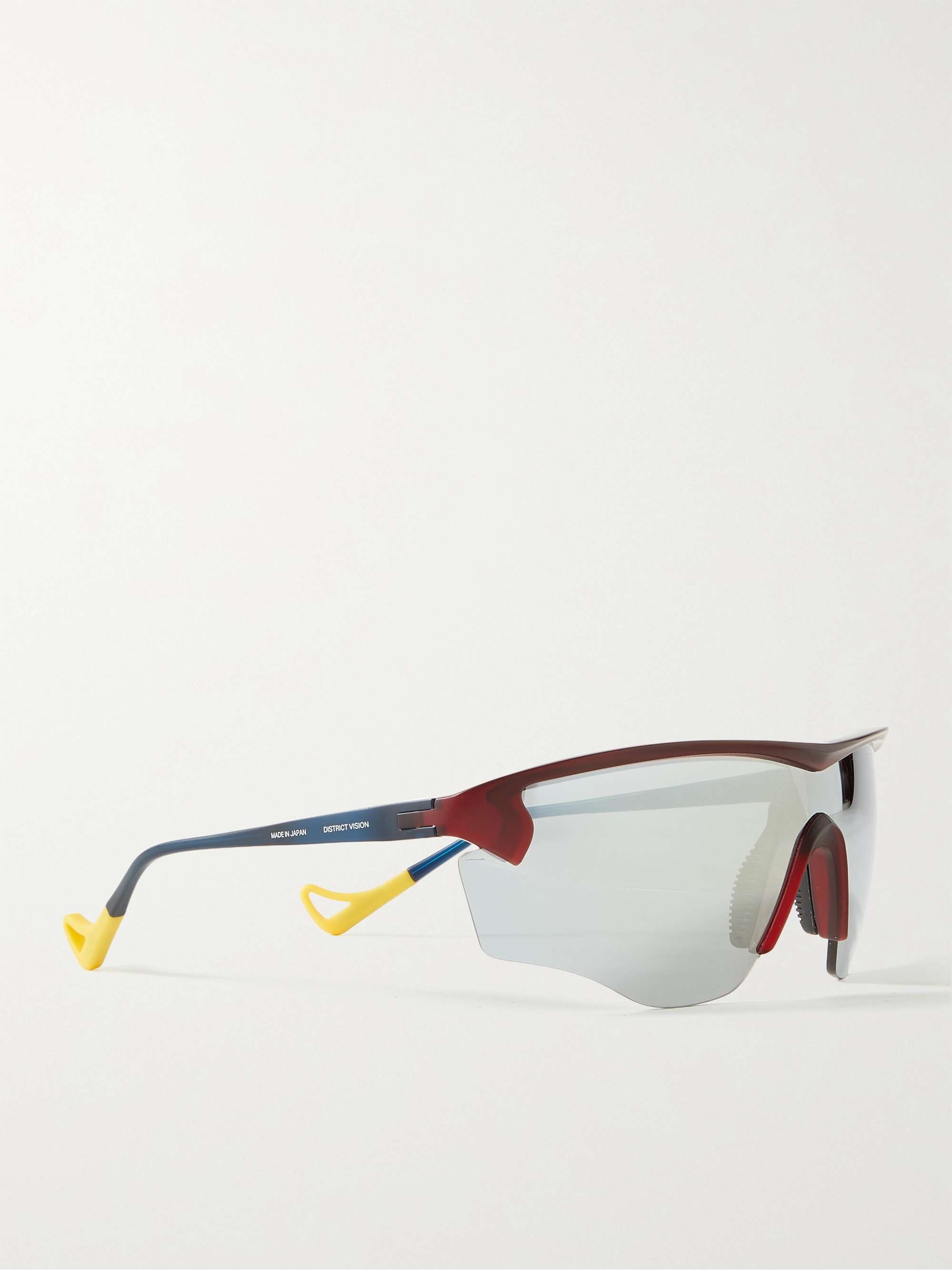 DISTRICT VISION + MR PORTER Health In Mind Junya Racer Rectangle-Frame Nylon Sunglasses