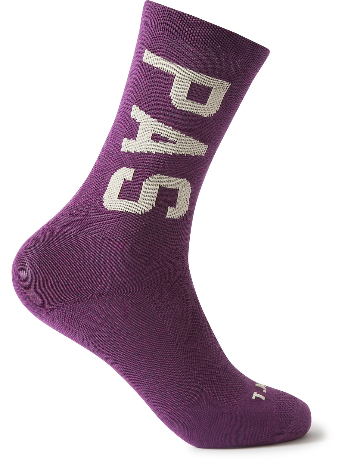 Pas Normal Studios Tko Logo-intarsia Piqué Socks In Purple | ModeSens