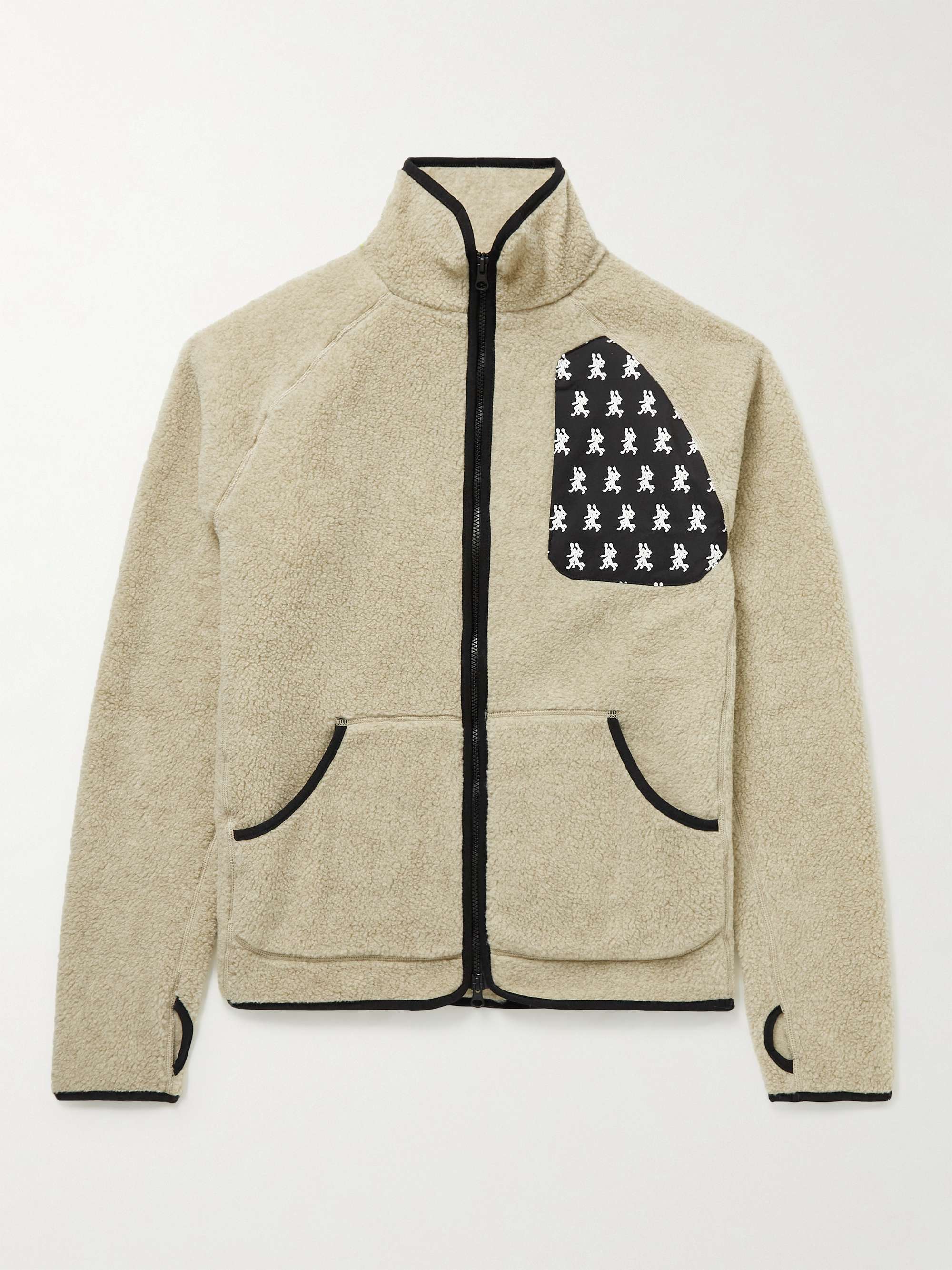 DISTRICT VISION Greg Shell-Trimmed Fleece Jacket