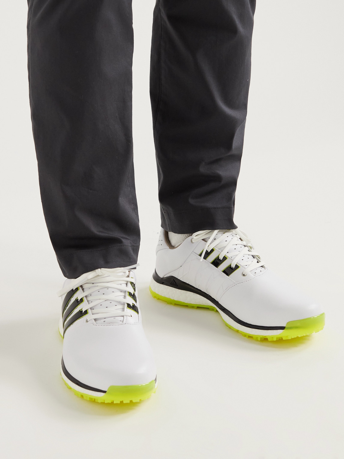 Adidas Golf Tour360 Xt-sl 2.0 Rubber-trimmed Leather Spikeless Golf ...