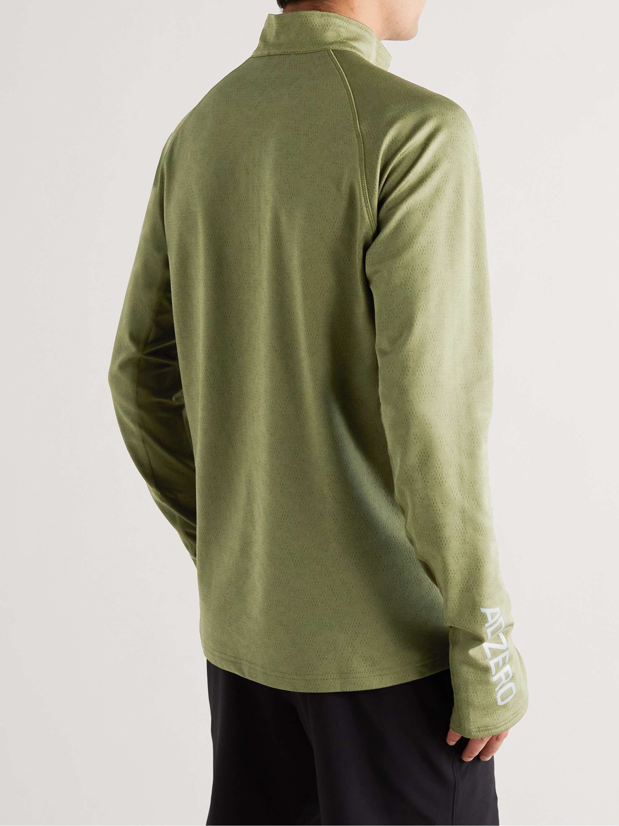 ADIDAS SPORT Adizero Recycled Stretch-Jersey Half-Zip T-Shirt