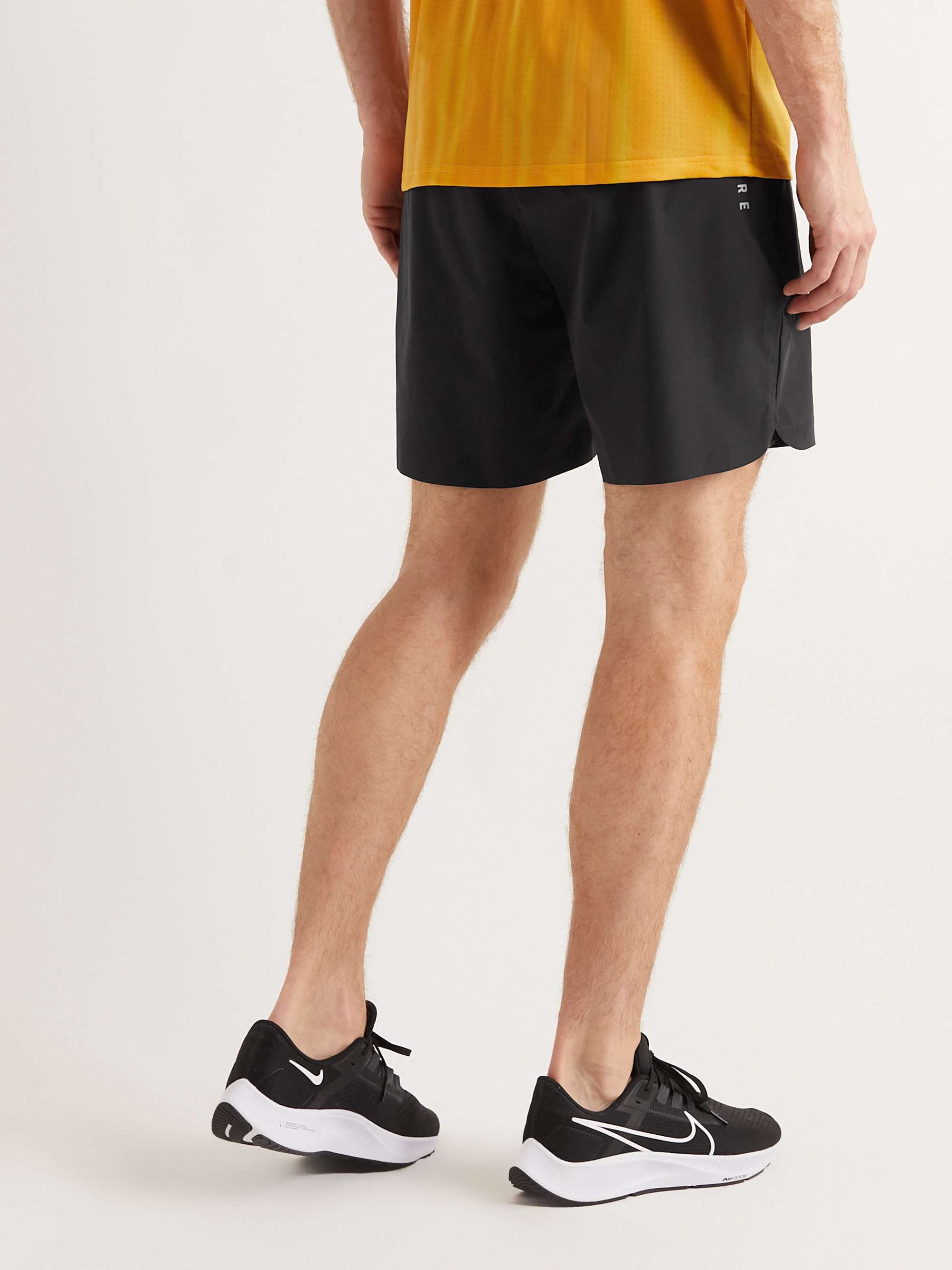 CASTORE Logo-Print Stretch-Shell Running Shorts