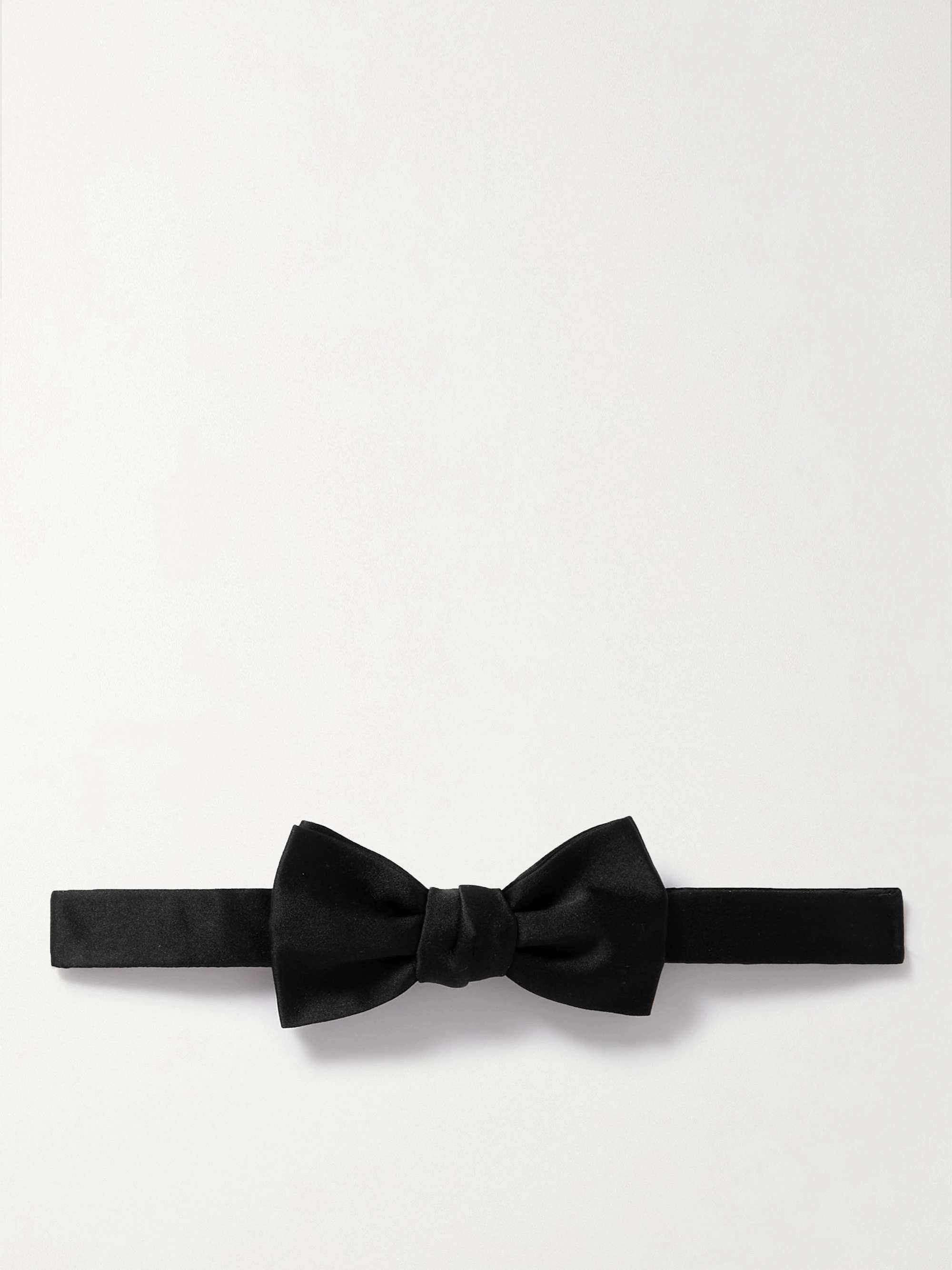 랑방 넥타이 Lanvin Pre-Tied Silk Bow Tie,Black