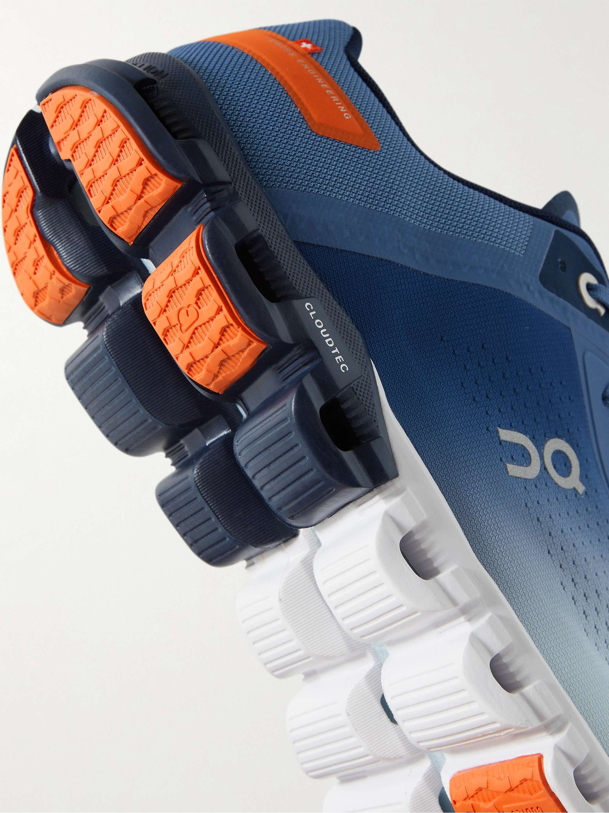 ON Cloudflow Rubber-Trimmed Recycled Mesh Running Sneakers