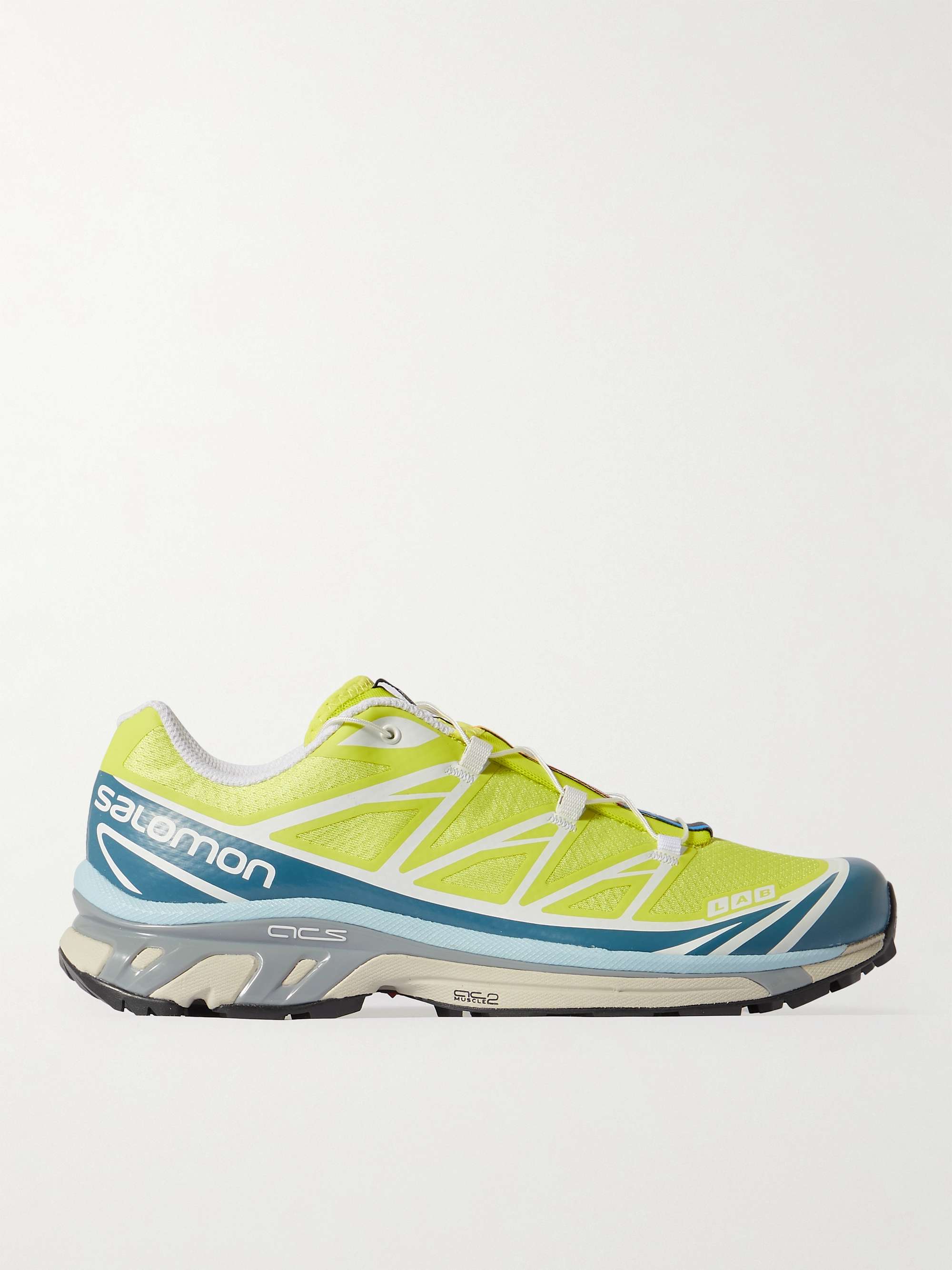 SALOMON XT-6 Advanced Rubber-Trimmed Coated-Mesh Running Sneakers