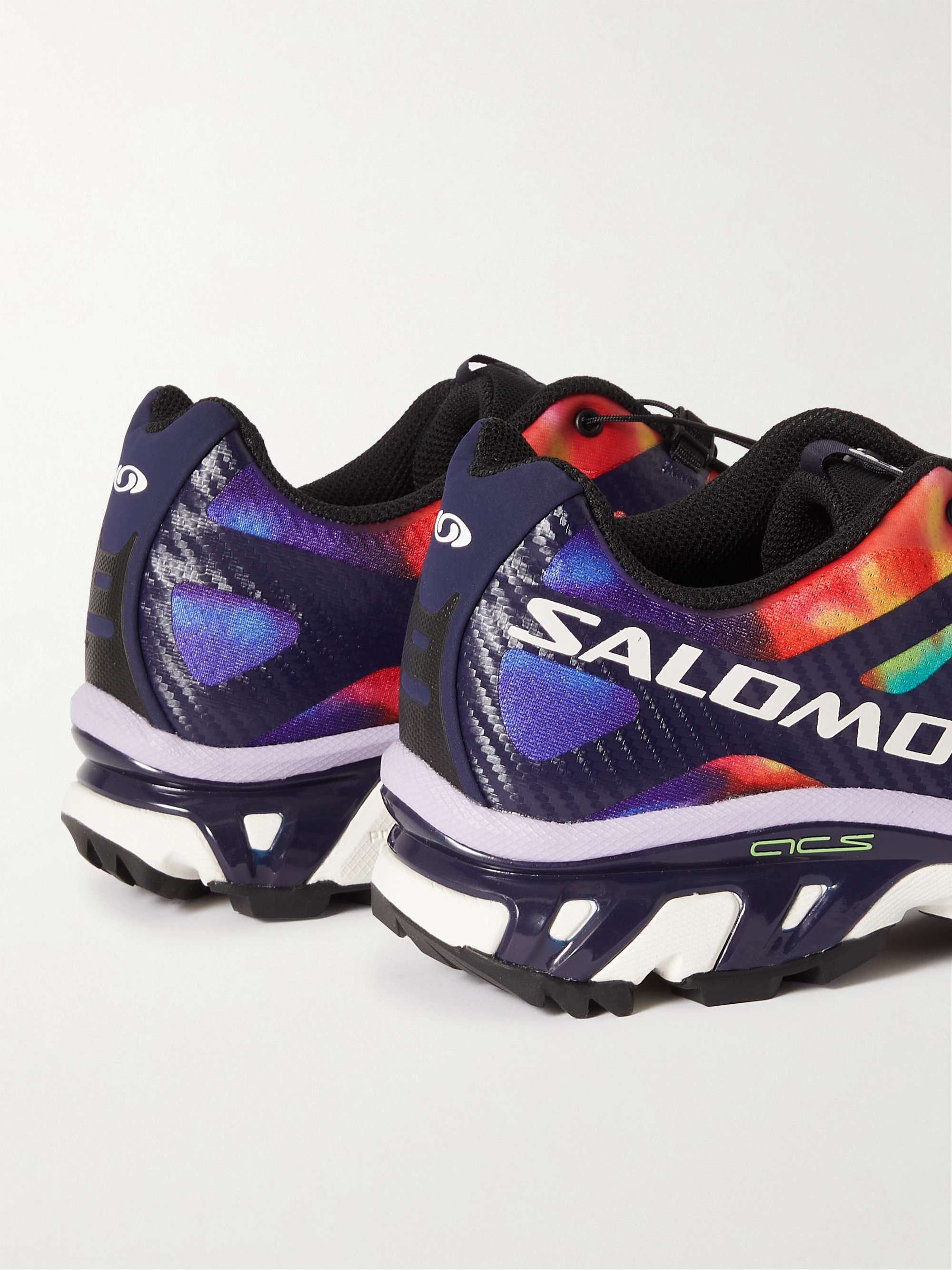 SALOMON XT-4 Advanced TPU-Trimmed Printed Coated-Mesh Trail Running Sneakers