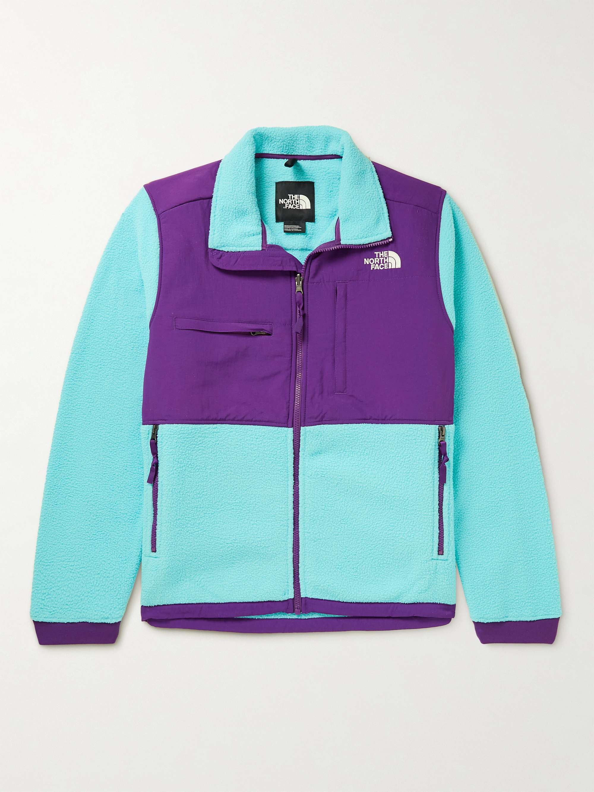 THE NORTH FACE Denali Logo-Embroidered Recycled Shell and Fleece Zip-Up Jacket