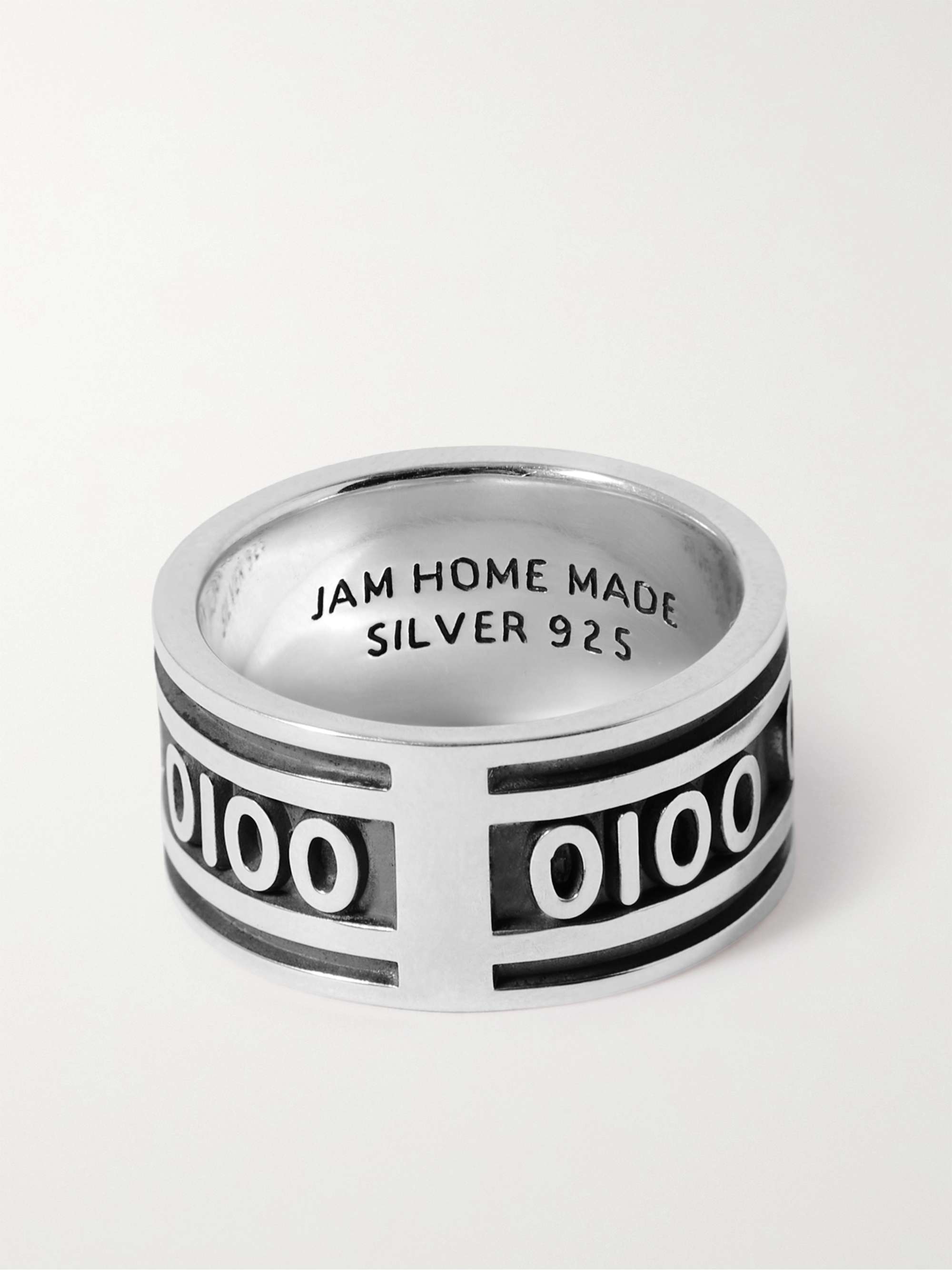 JAM HOMEMADE Sterling Silver and Enamel Ring
