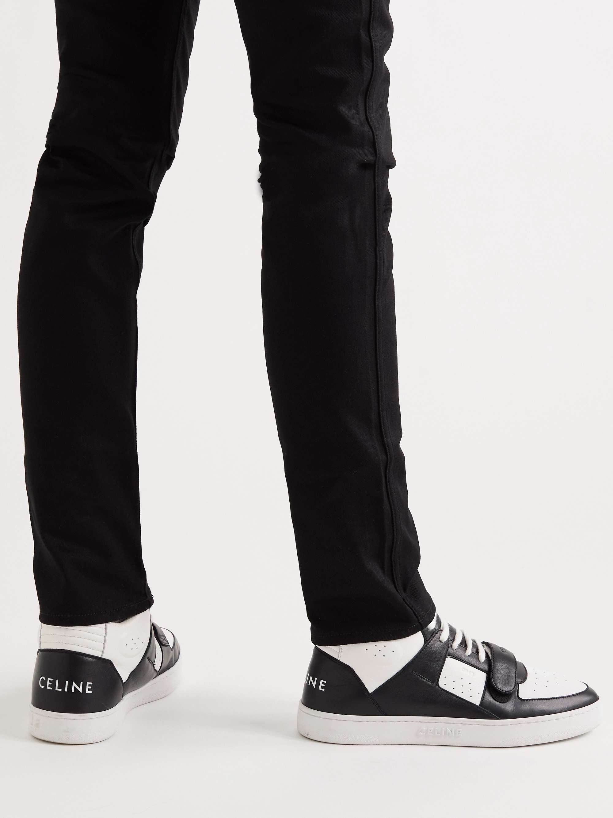 Gray Logo-Print Cotton-Jersey Sweatpants | CELINE HOMME | MR PORTER