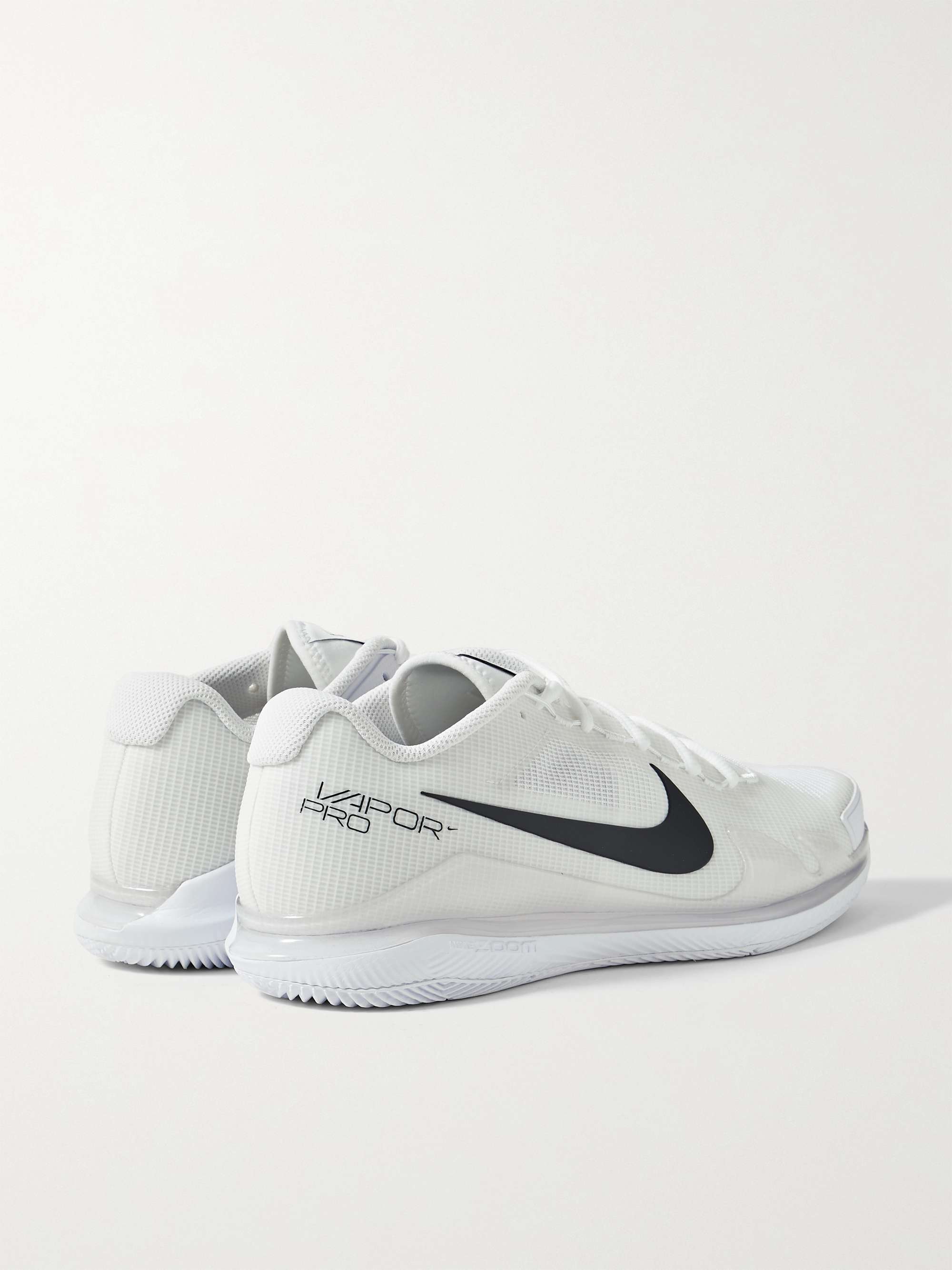 NIKE TENNIS NikeCourt Air Zoom Vapor Pro Rubber-Trimmed Mesh Tennis Sneakers