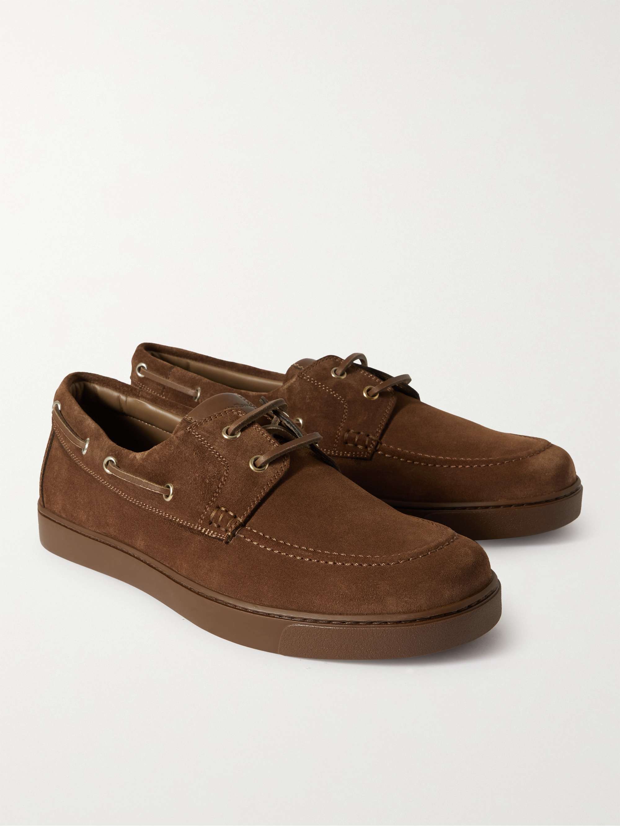 GIANVITO ROSSI Suede Boat Shoes