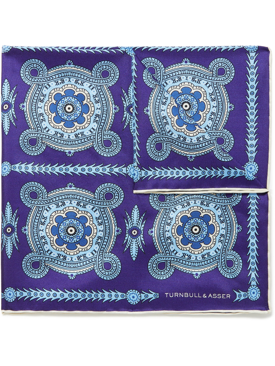 Turnbull & Asser Printed Silk-twill Pocket Square In Multi