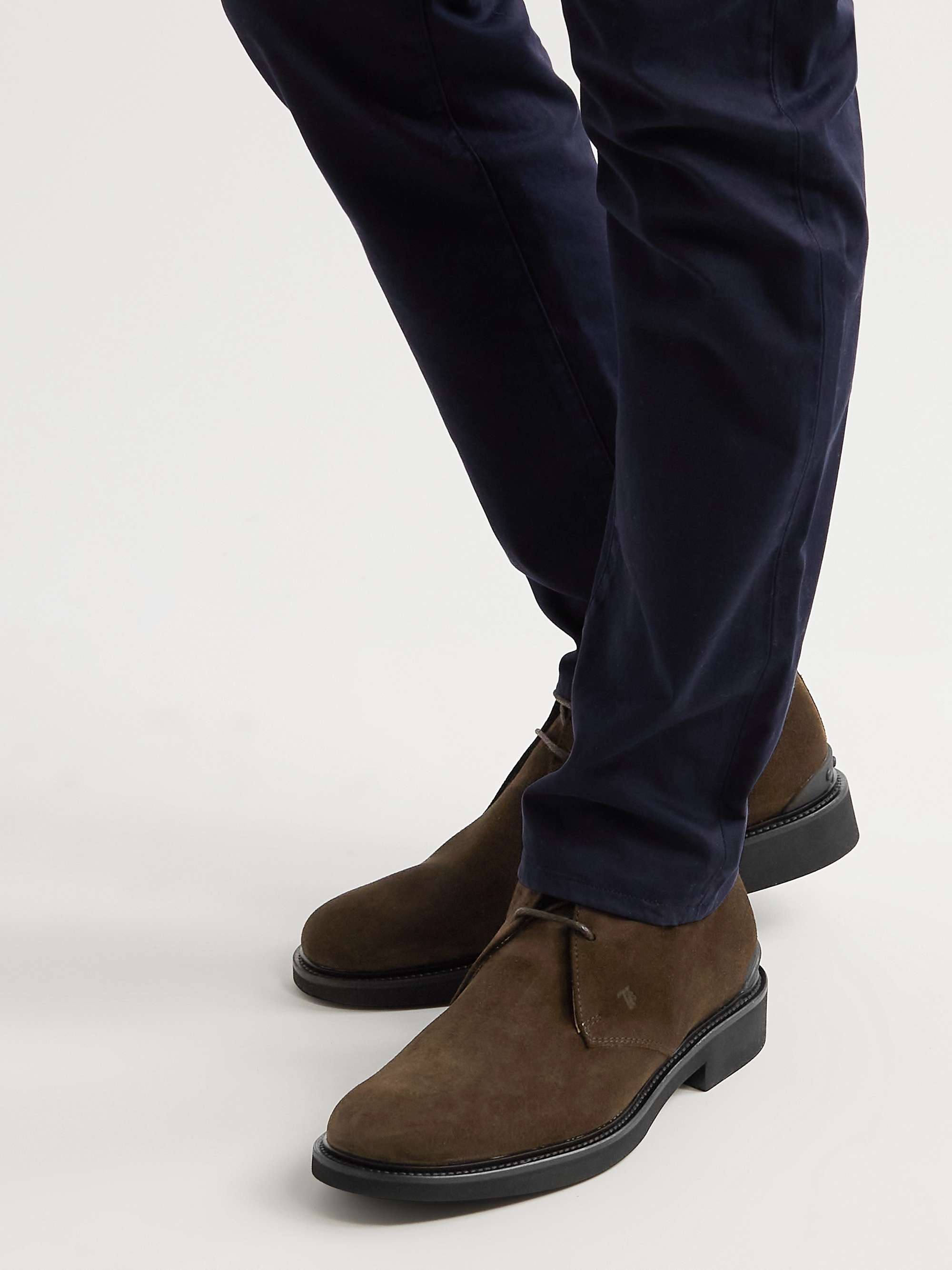 TOD'S Gommino Suede Chukka Boots