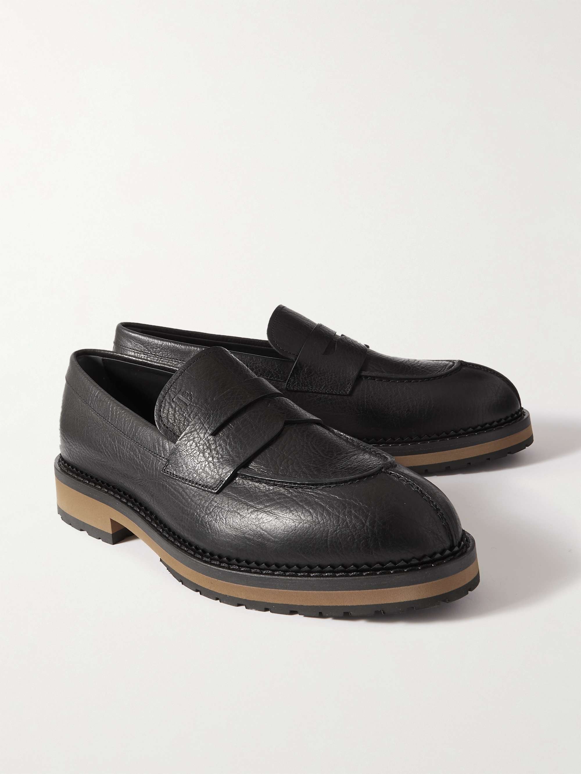 TOD'S Full-Grain Leather Penny Loafers