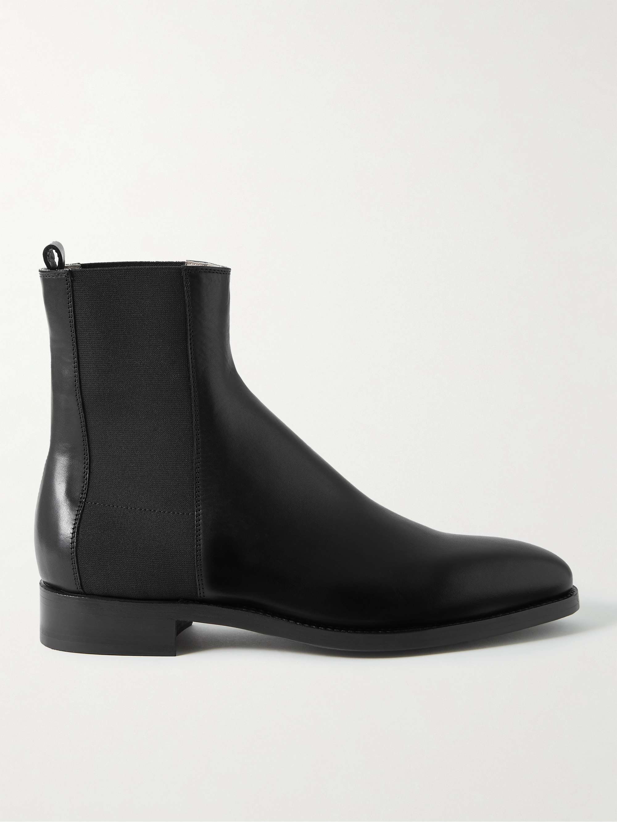THE ROW Burnished-Leather Chelsea Boots