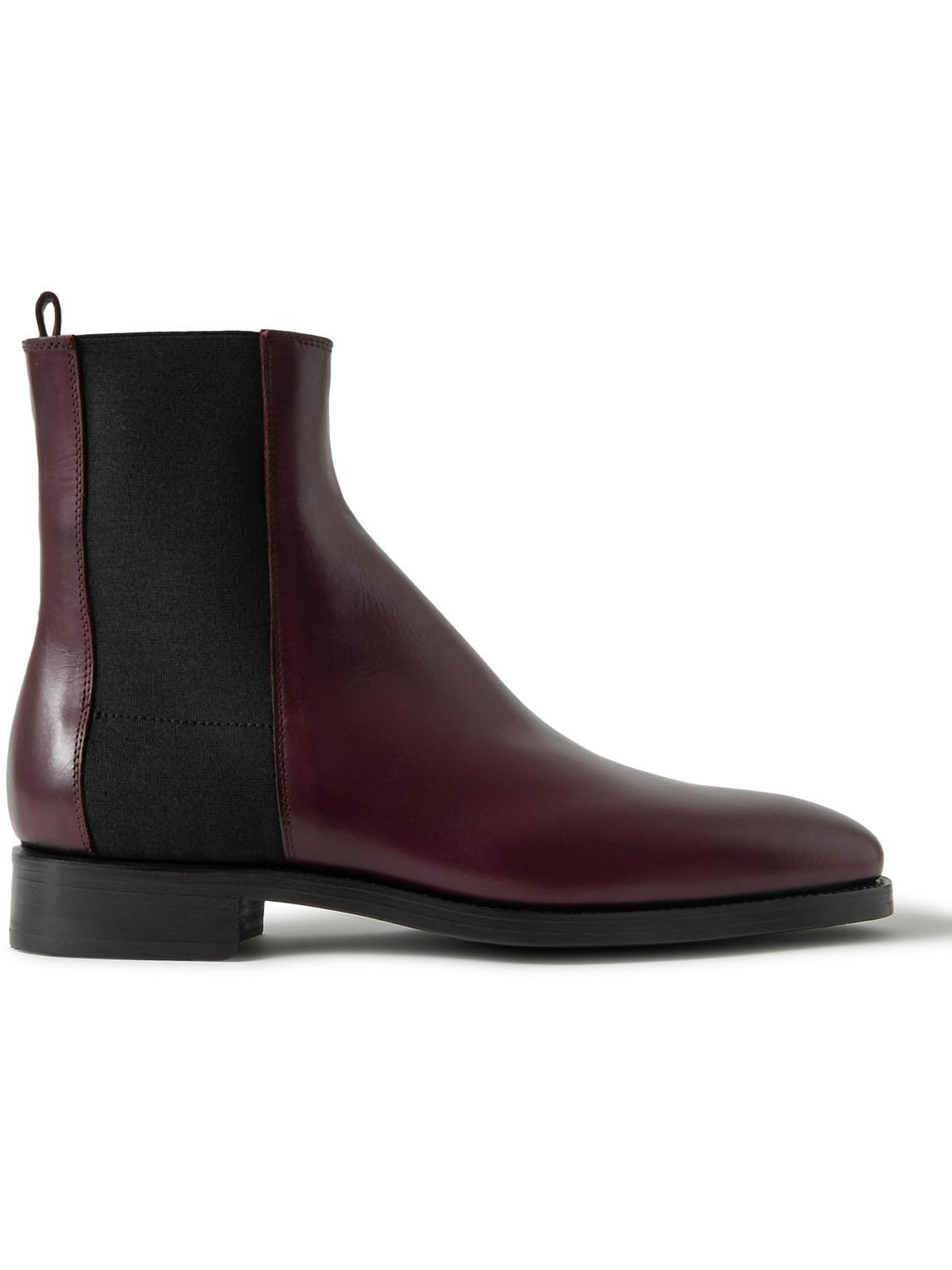 Burnished-Leather Chelsea Boots
