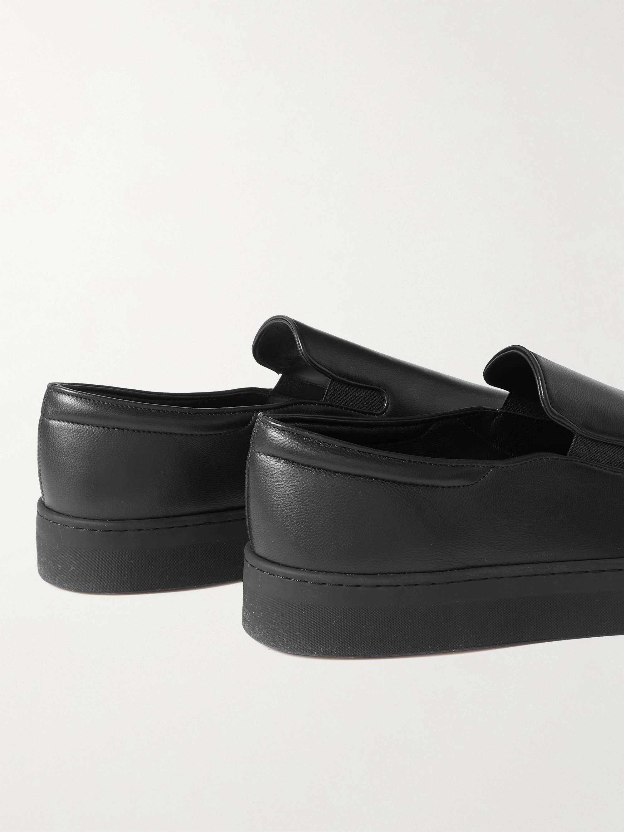 THE ROW Dean Leather Slip-On Sneakers