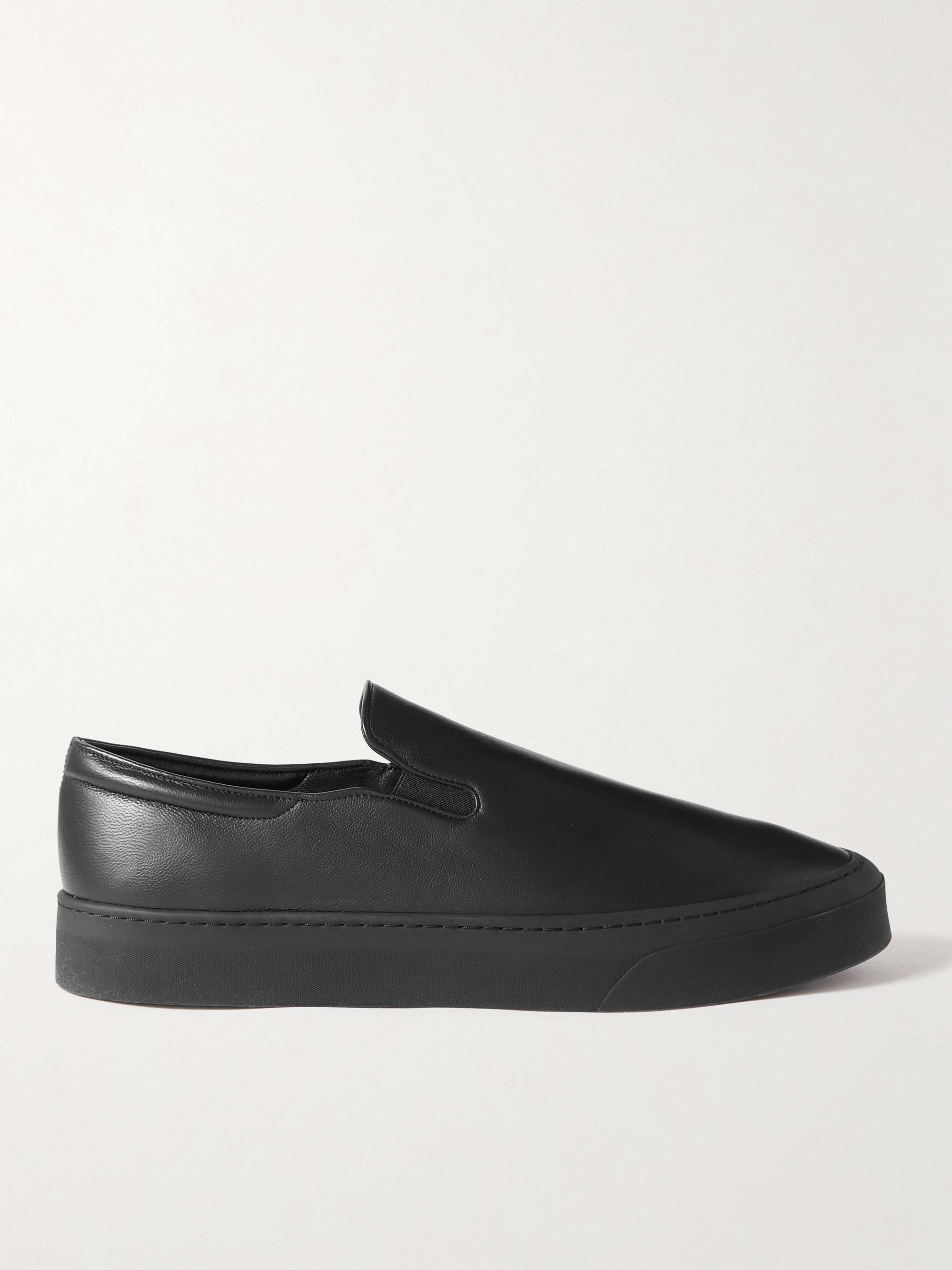 THE ROW Dean Leather Slip-On Sneakers