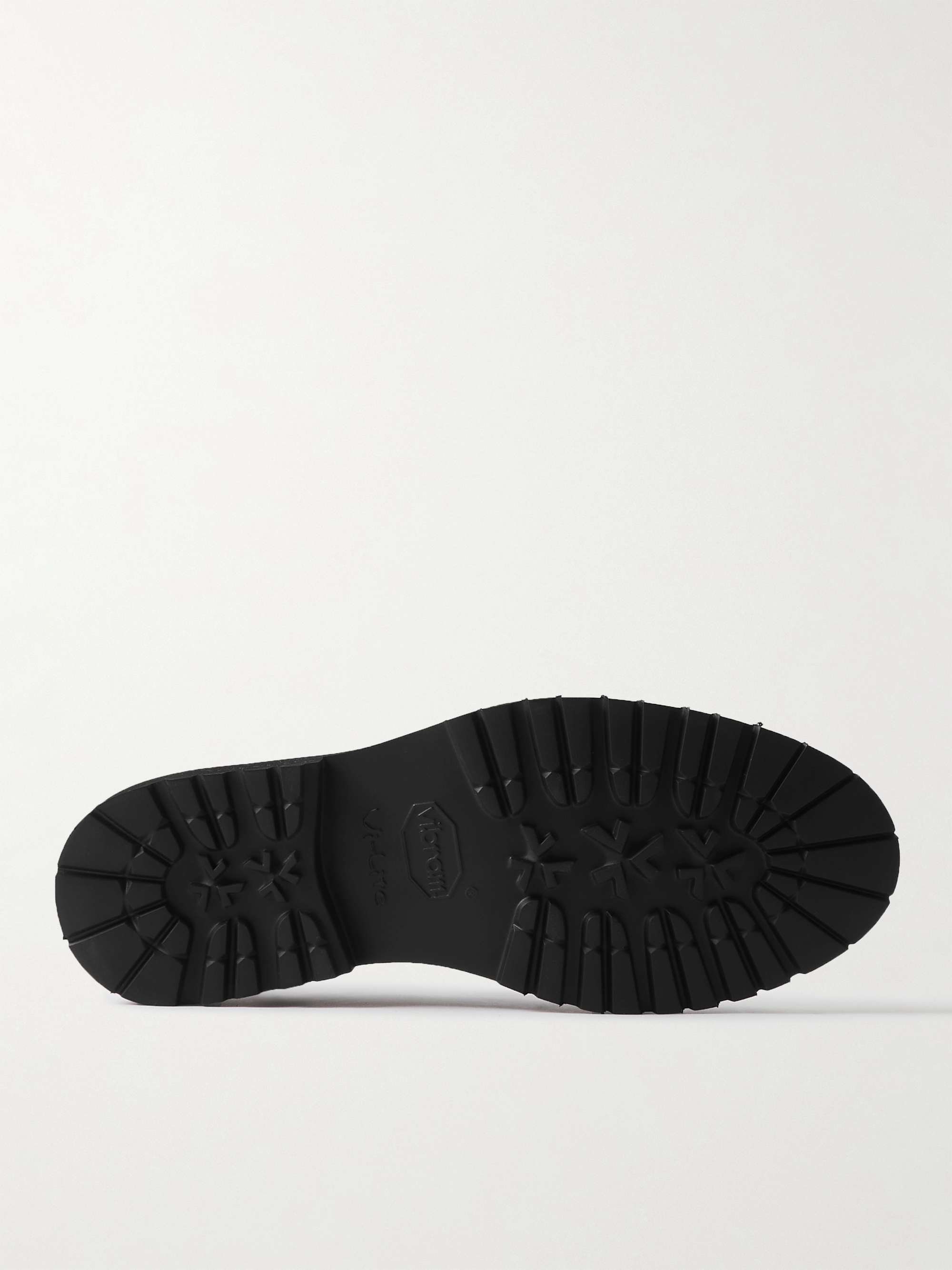 VINNY'S Belt Polished-Leather Loafers