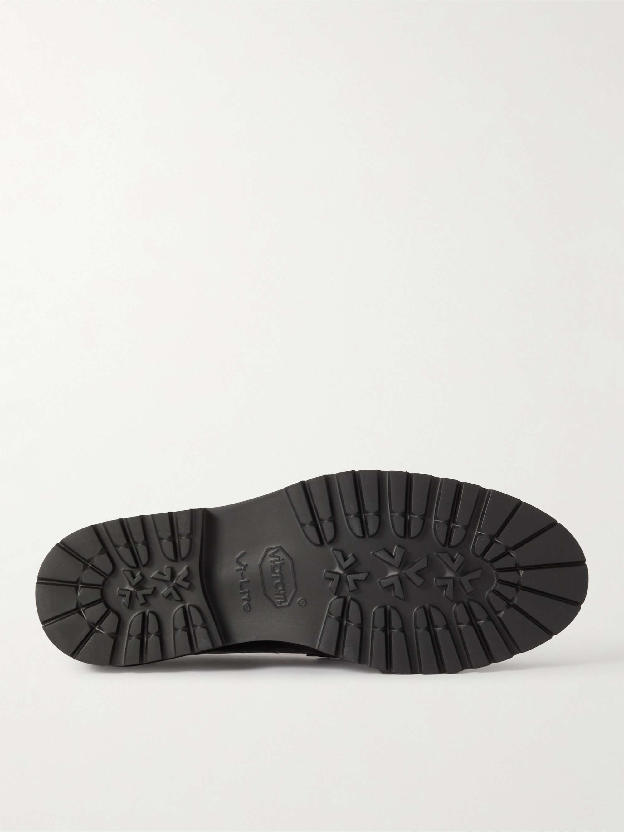 VINNY'S Le Club Horsebit Croc-Effect Leather Loafers