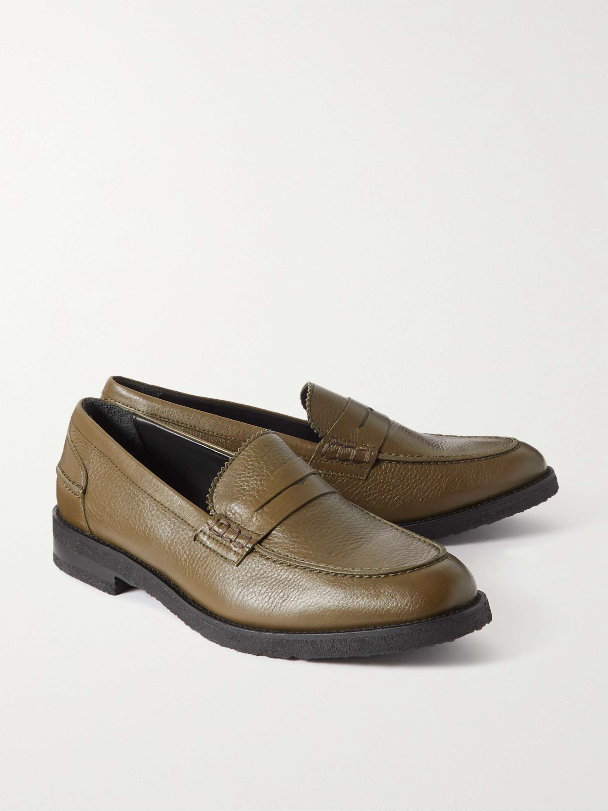 VINNY'S Paname Calf Hair Penny Loafers