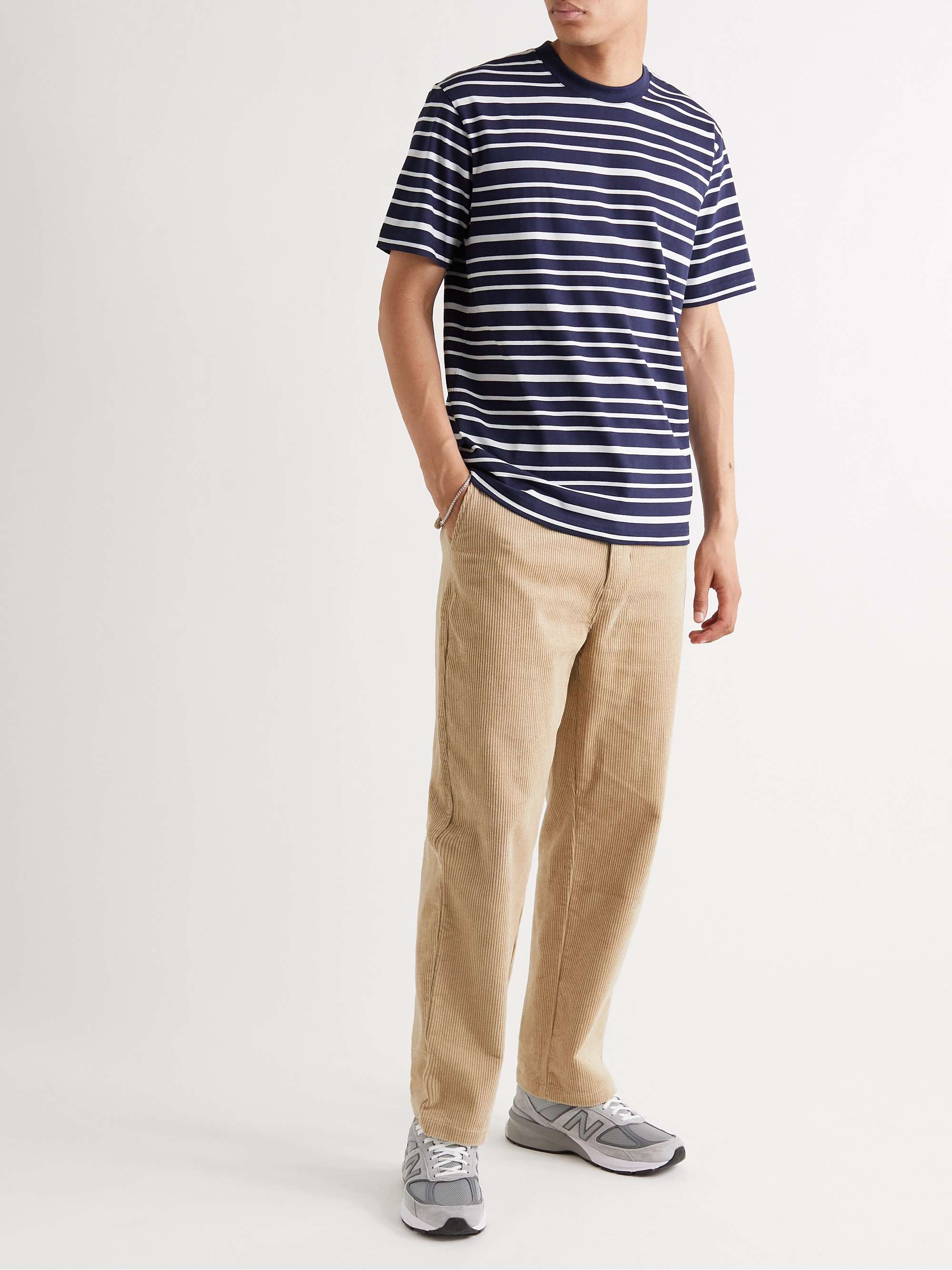 NORSE PROJECTS Johannes Striped Cotton-Jersey T-Shirt