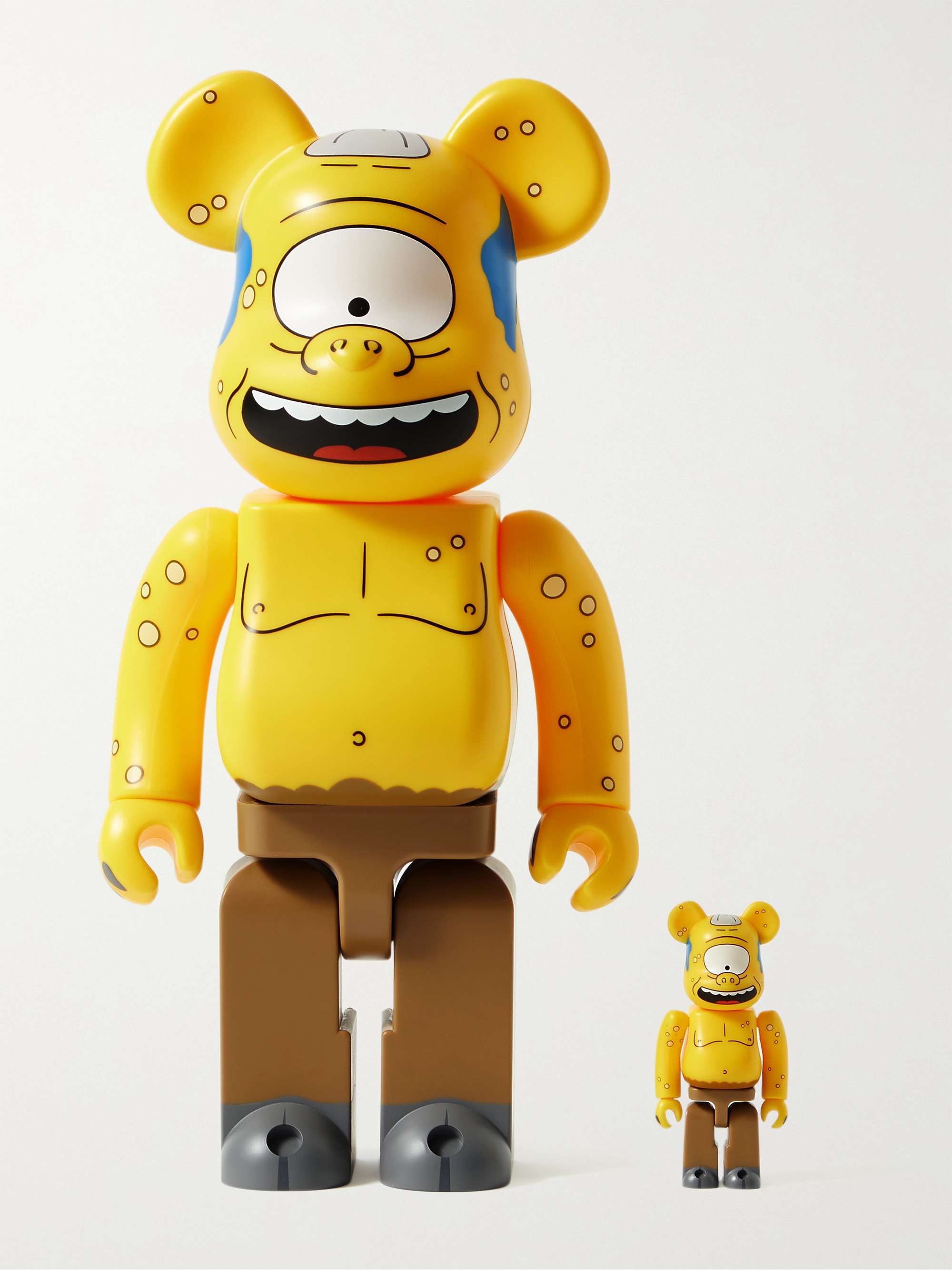+ The Simpsons Cyclops Wiggum 100% + 400% Printed PVC Figurine Set