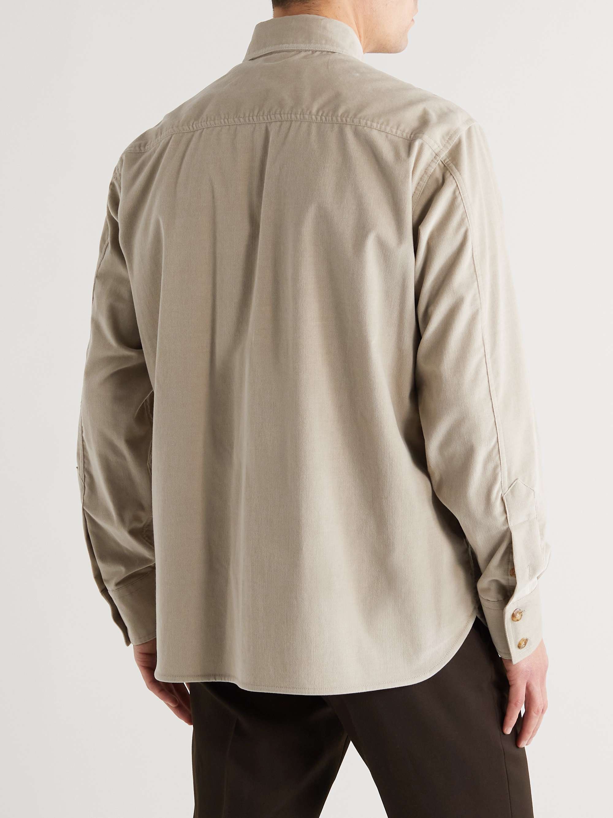 CARUSO Cotton-Blend Corduroy Shirt