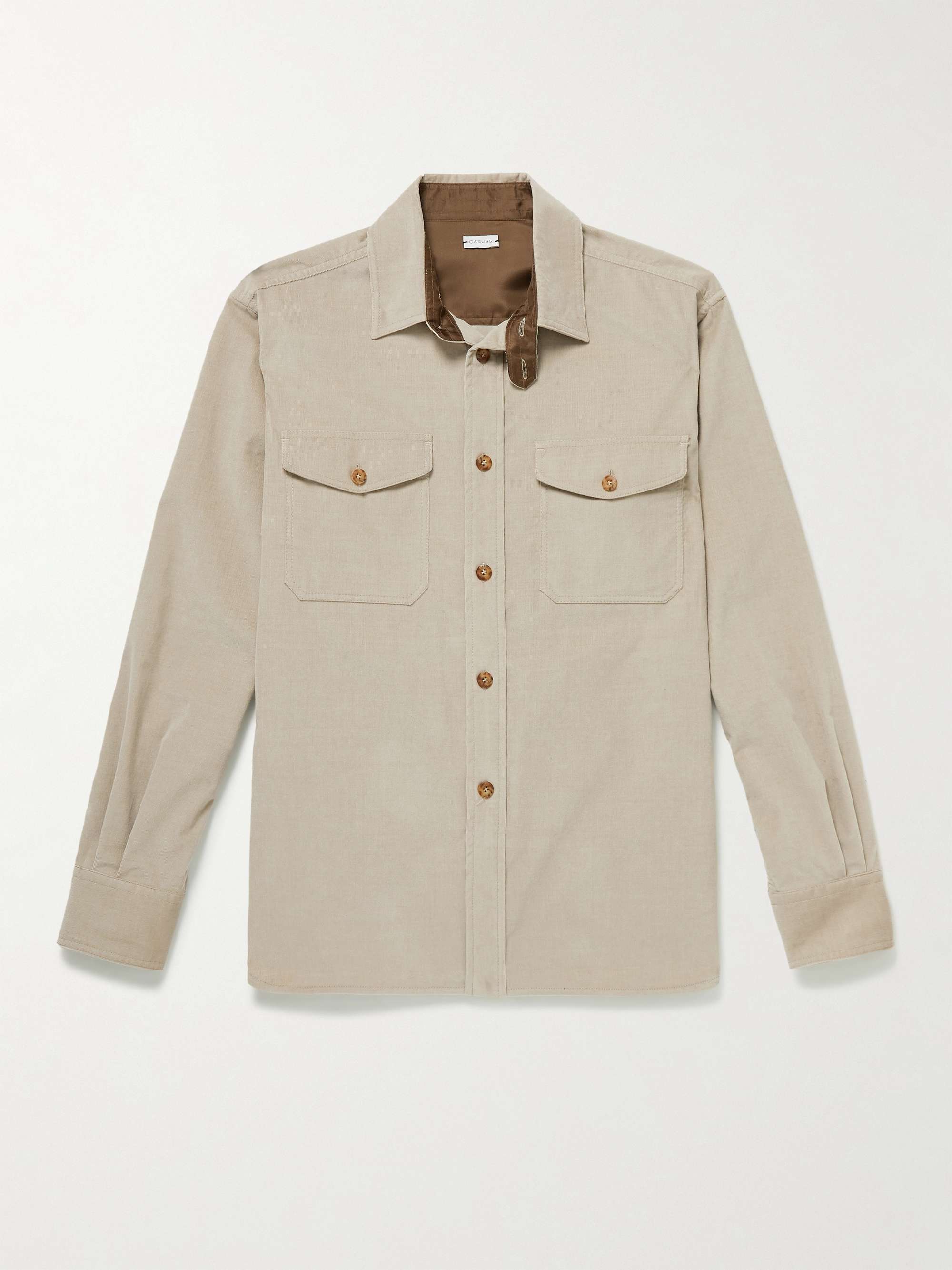 CARUSO Cotton-Blend Corduroy Shirt