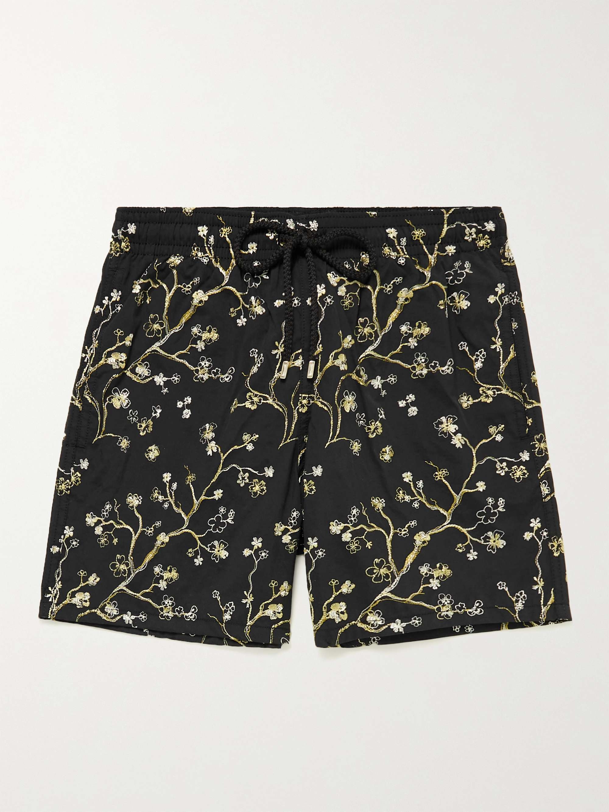 VILEBREQUIN Mistral Mid-Length Embroidered Swim Shorts