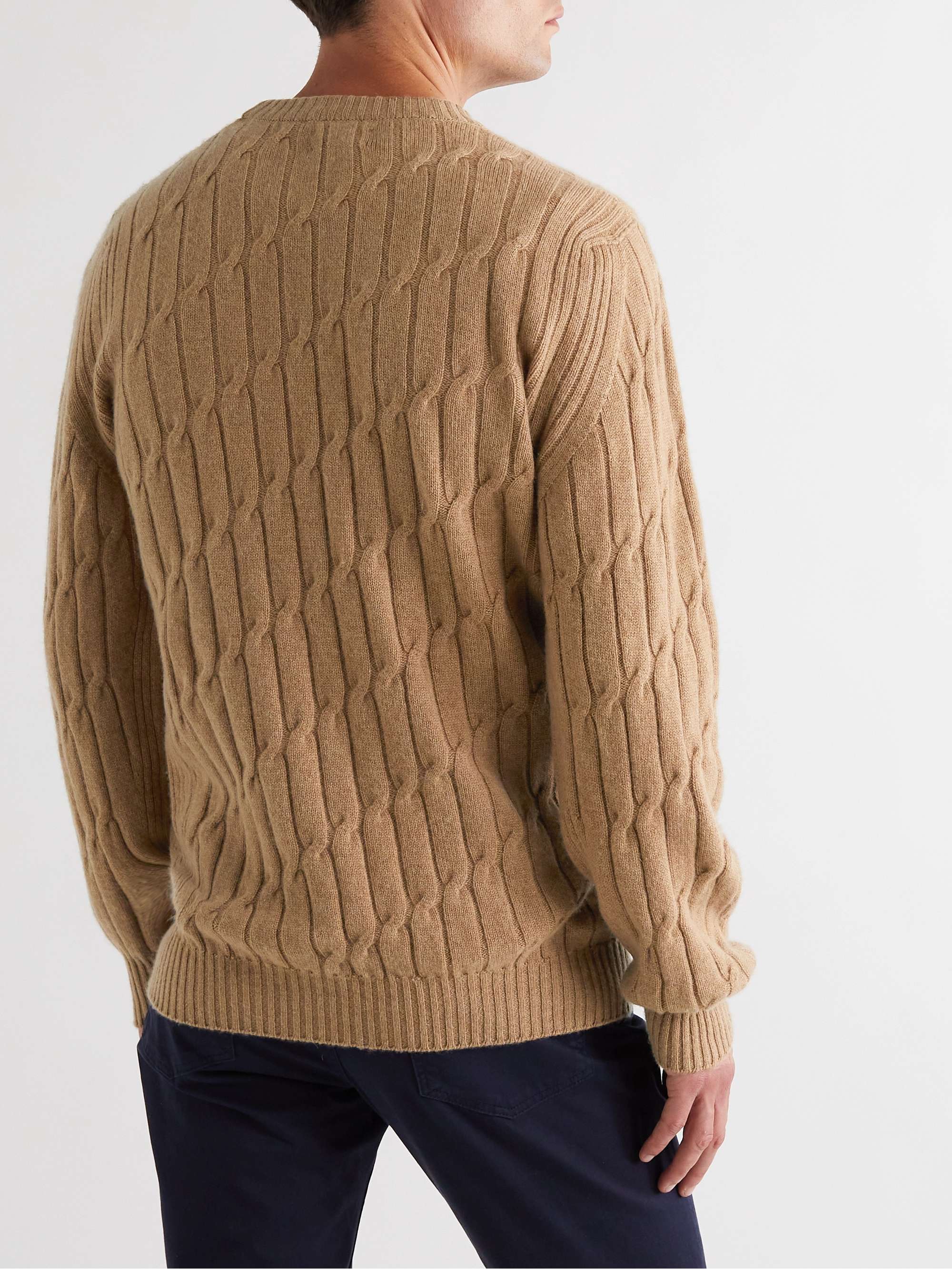 DUNHILL Cable-Knit Cashmere Sweater