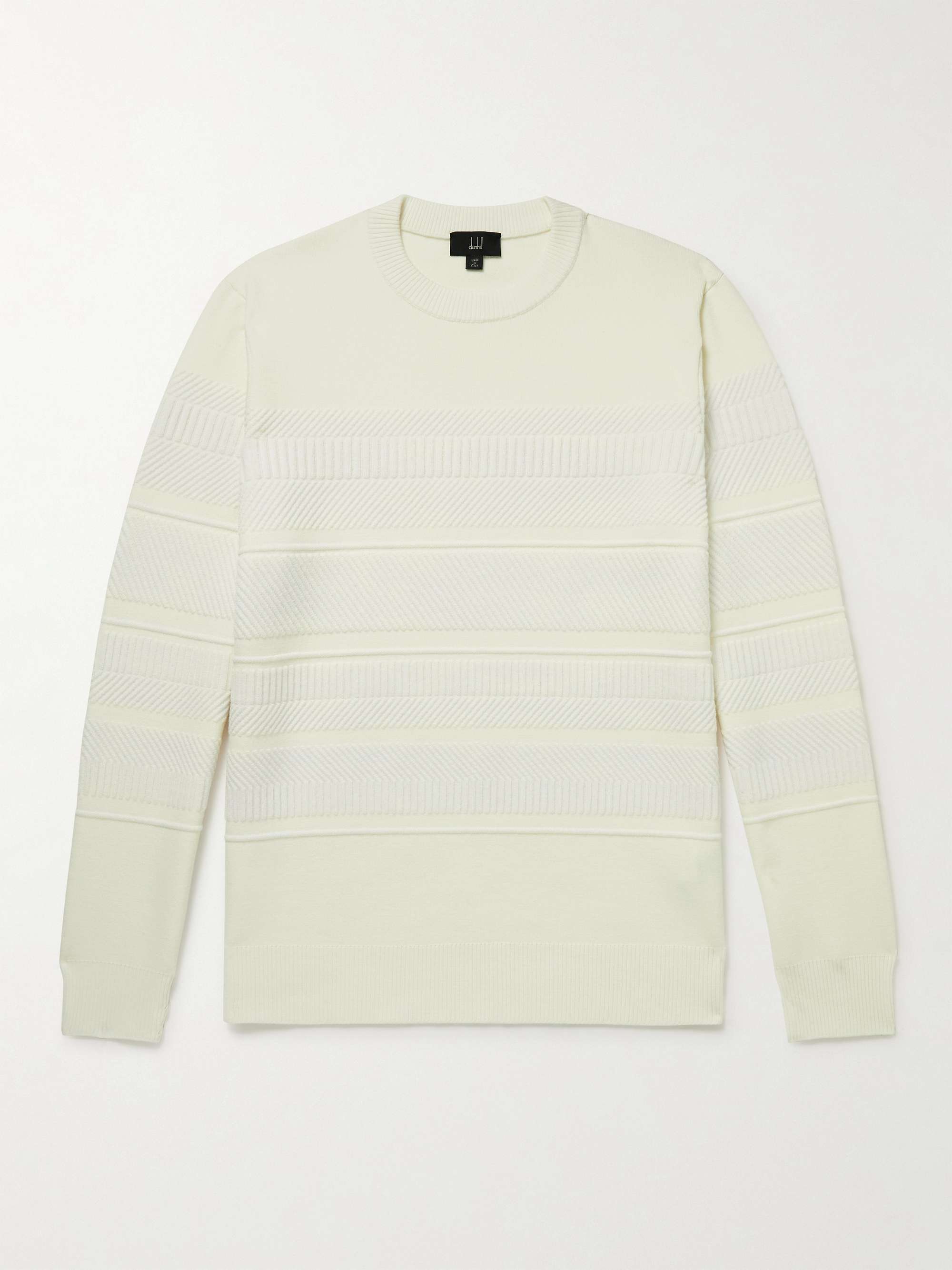 DUNHILL Gears Textured Wool-Blend Sweater