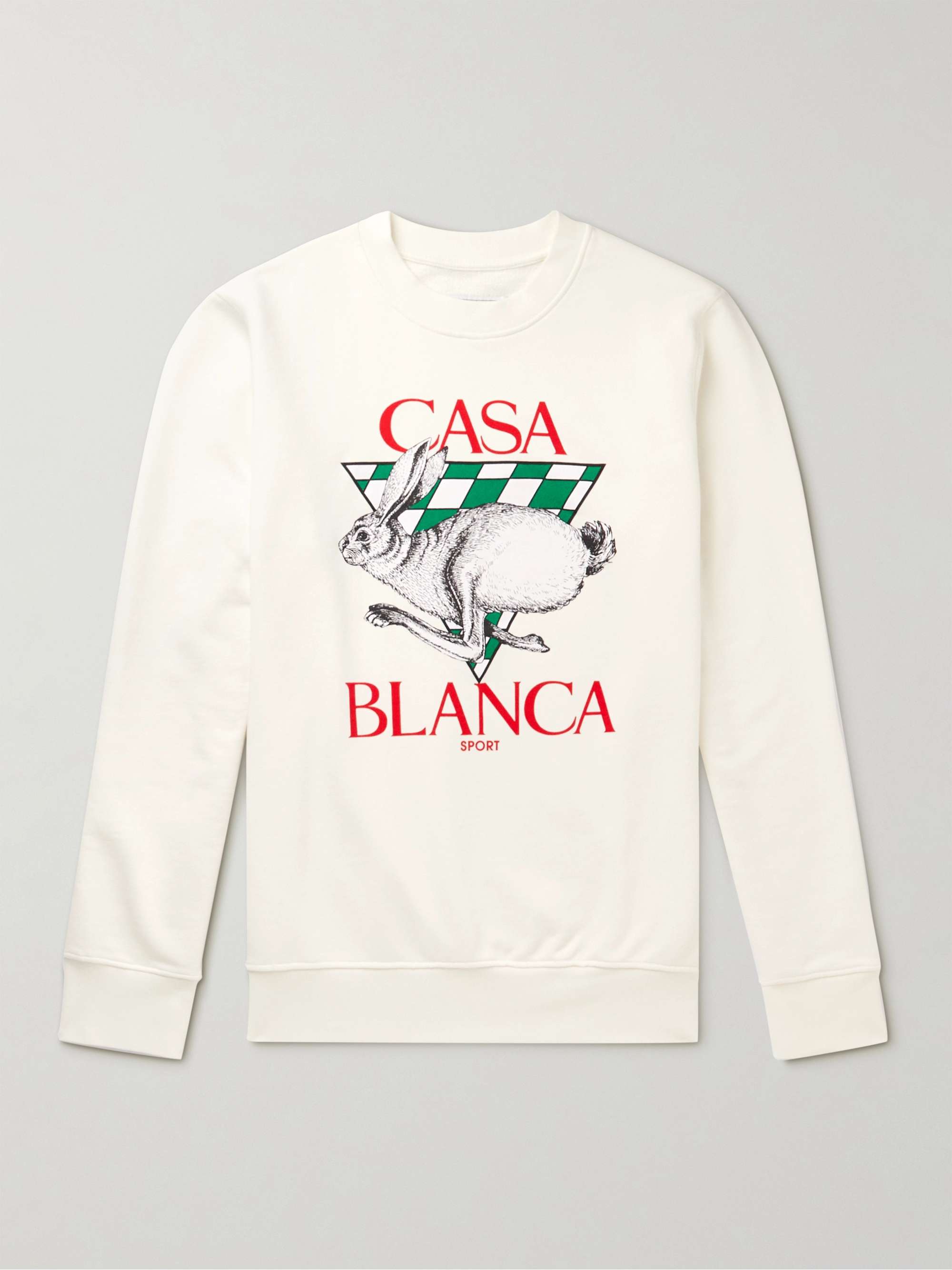 CASABLANCA Logo-Print Cotton-Jersey Sweatshirt