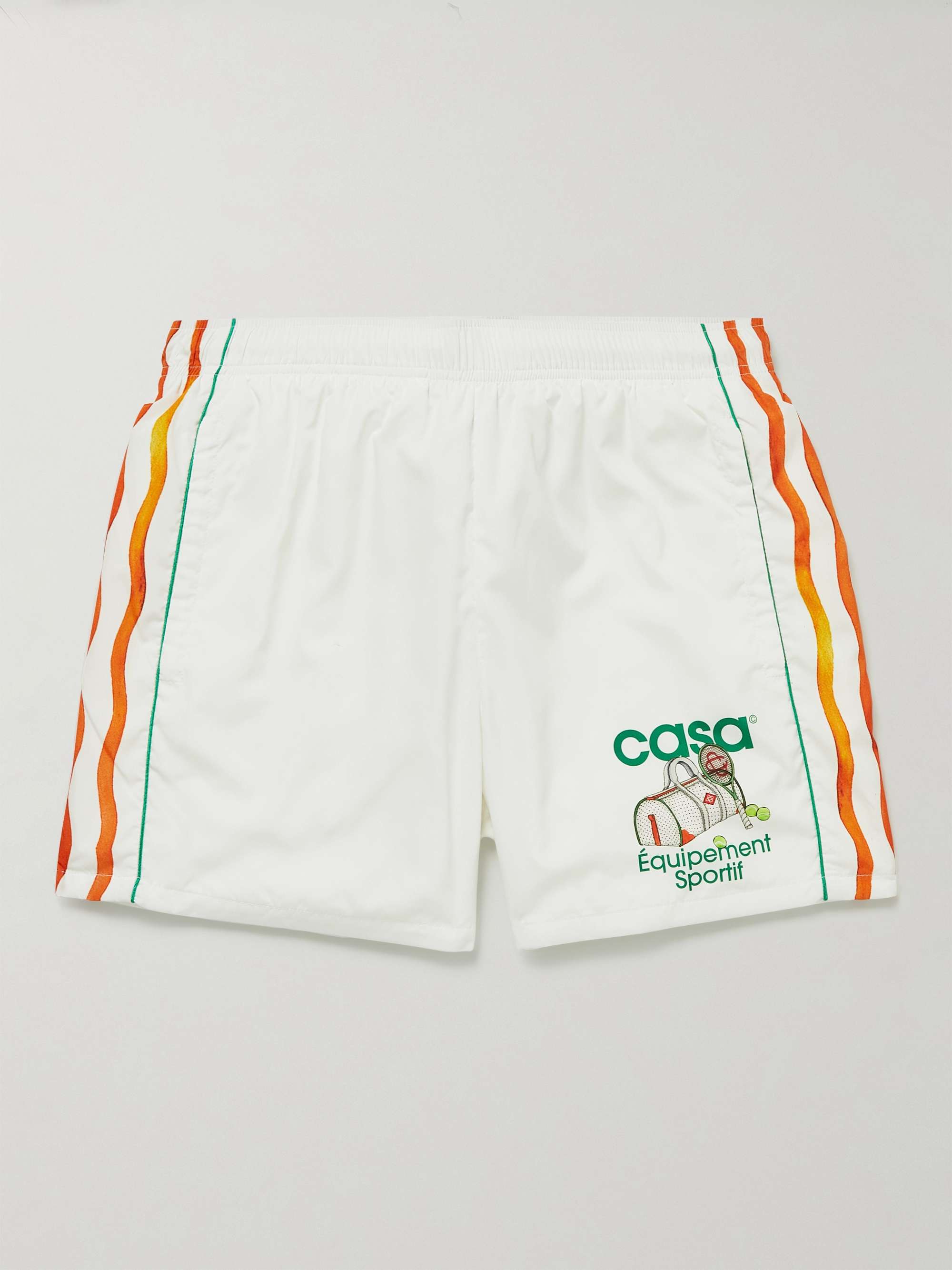 CASABLANCA Logo-Print Shell Shorts